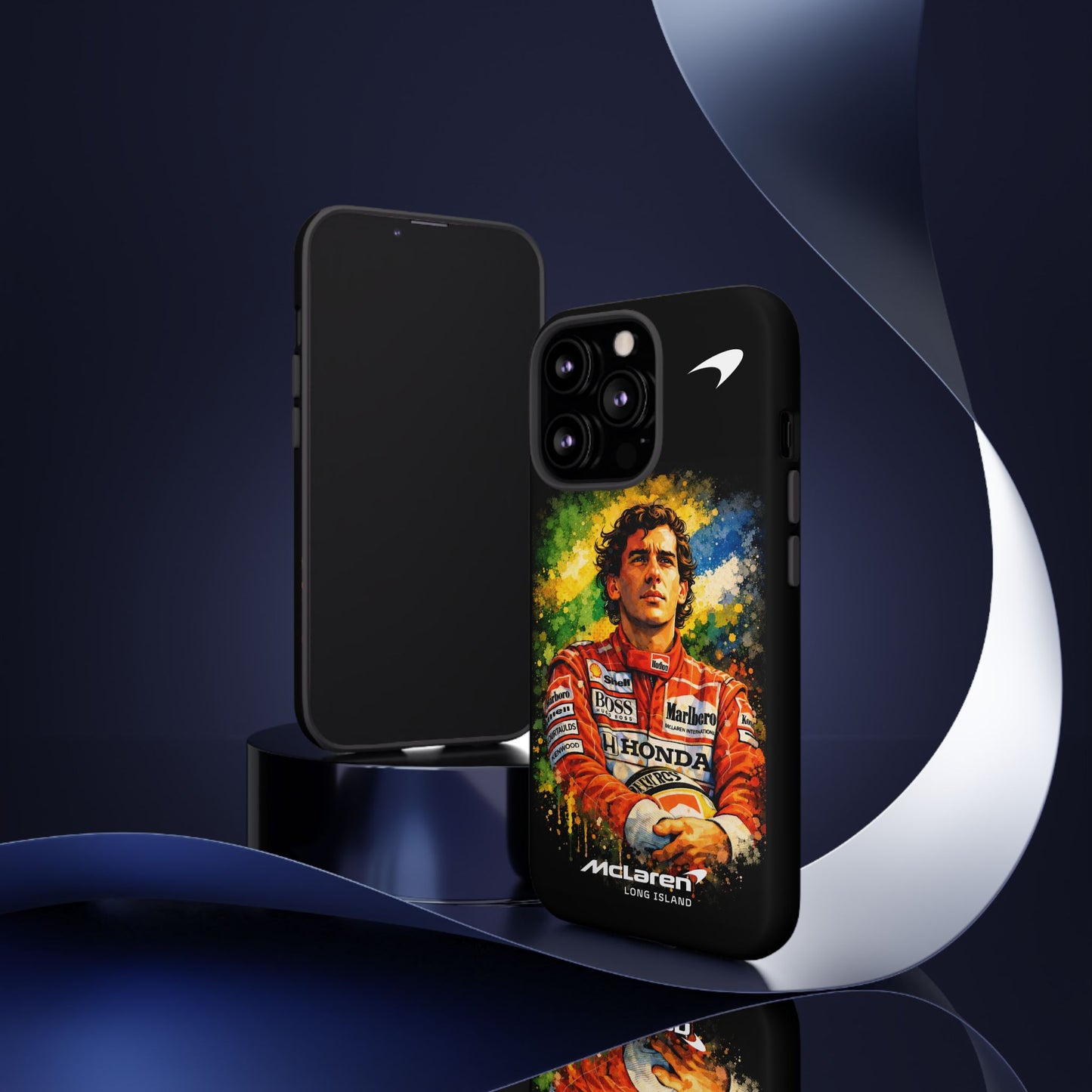 McLaren Long Island "Always Senna" Ayrton Senna Inspired Impact-Resistant Phone Case | Durable Protection for Car Enthusiasts