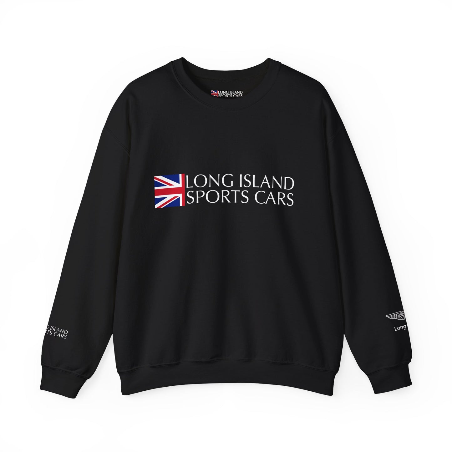 Long Island Sports Cars | Aston Martin Long Island Unisex Fleece Crewneck Sweatshirt