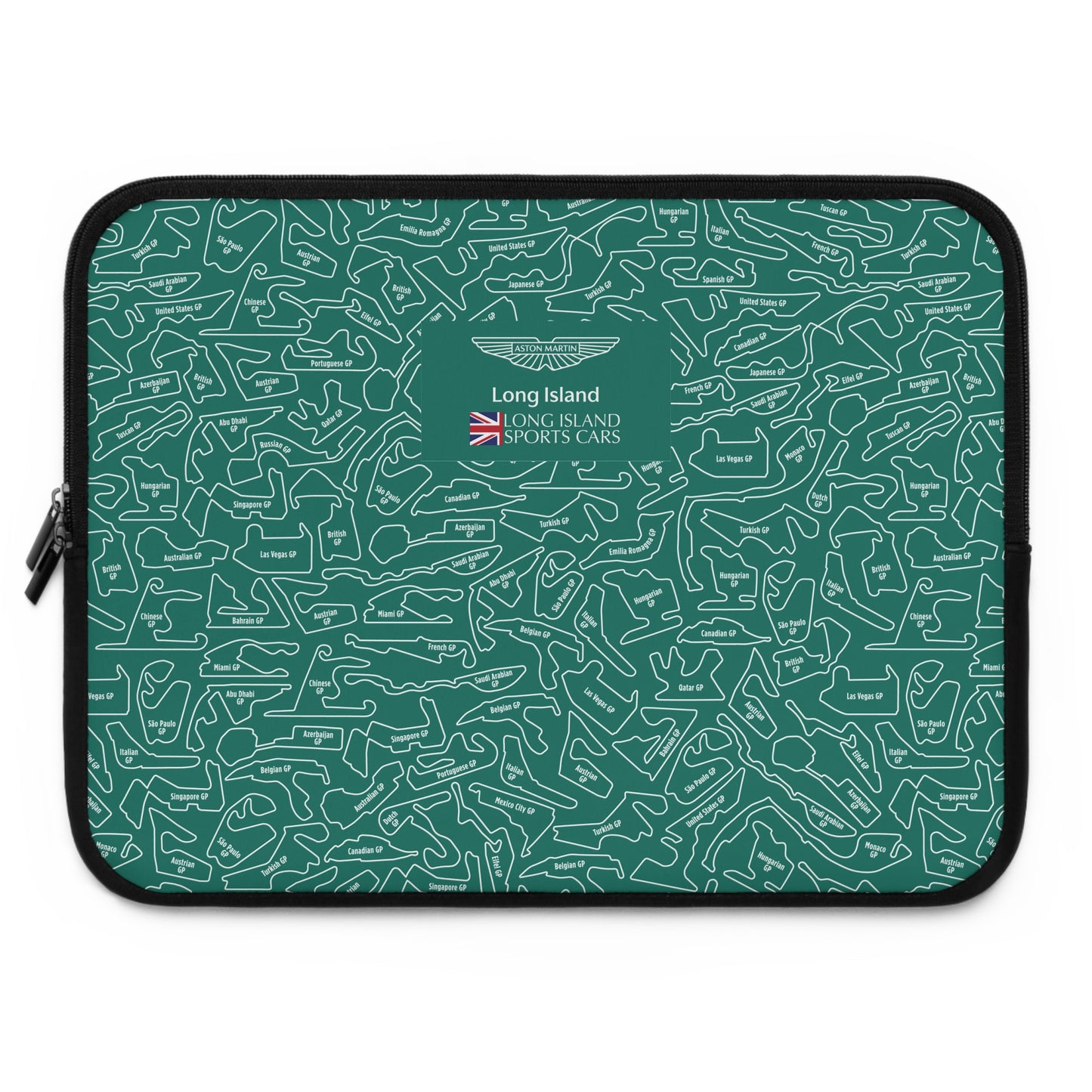 Aston Martin Long Island F1 Racetrack Laptop Sleeve