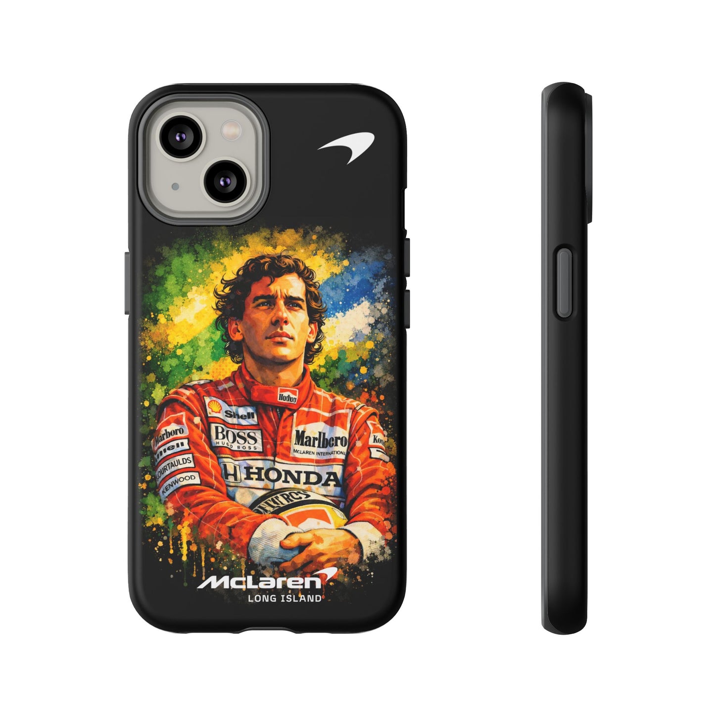 McLaren Long Island "Always Senna" Ayrton Senna Inspired Impact-Resistant Phone Case | Durable Protection for Car Enthusiasts