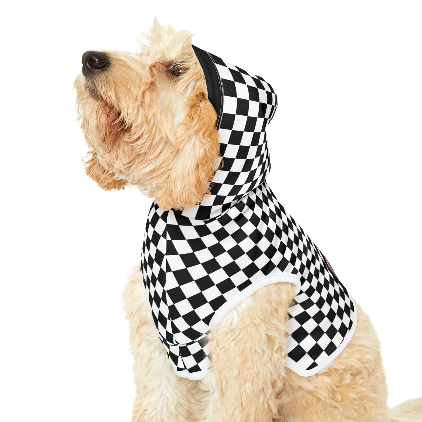 Long Island Sports Cars Checkered Pet Hoodie