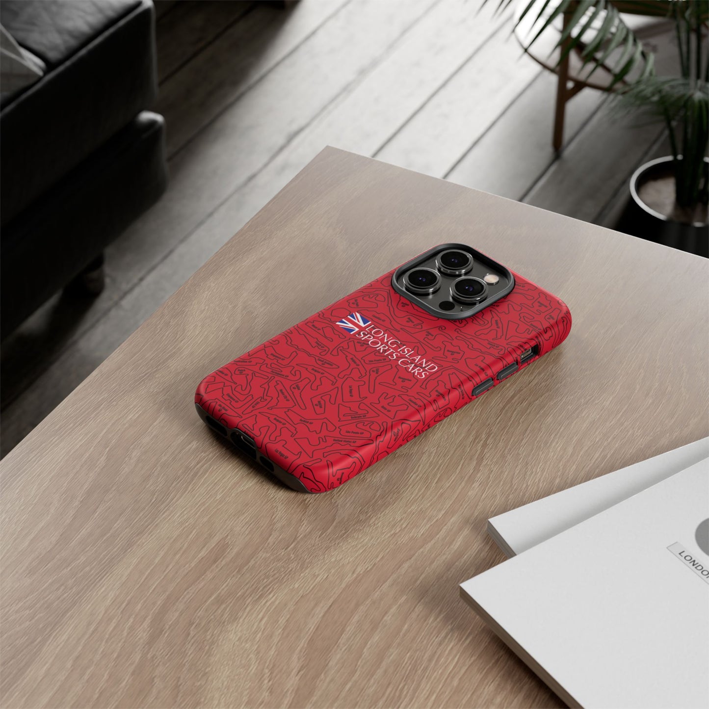 Long Island Sports Cars F1 race Track Inspired Impact-Resistant Phone Case
