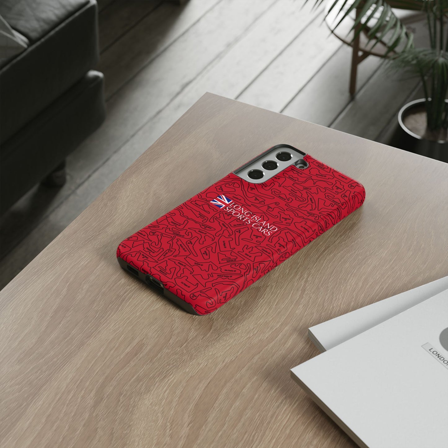 Long Island Sports Cars F1 race Track Inspired Impact-Resistant Phone Case