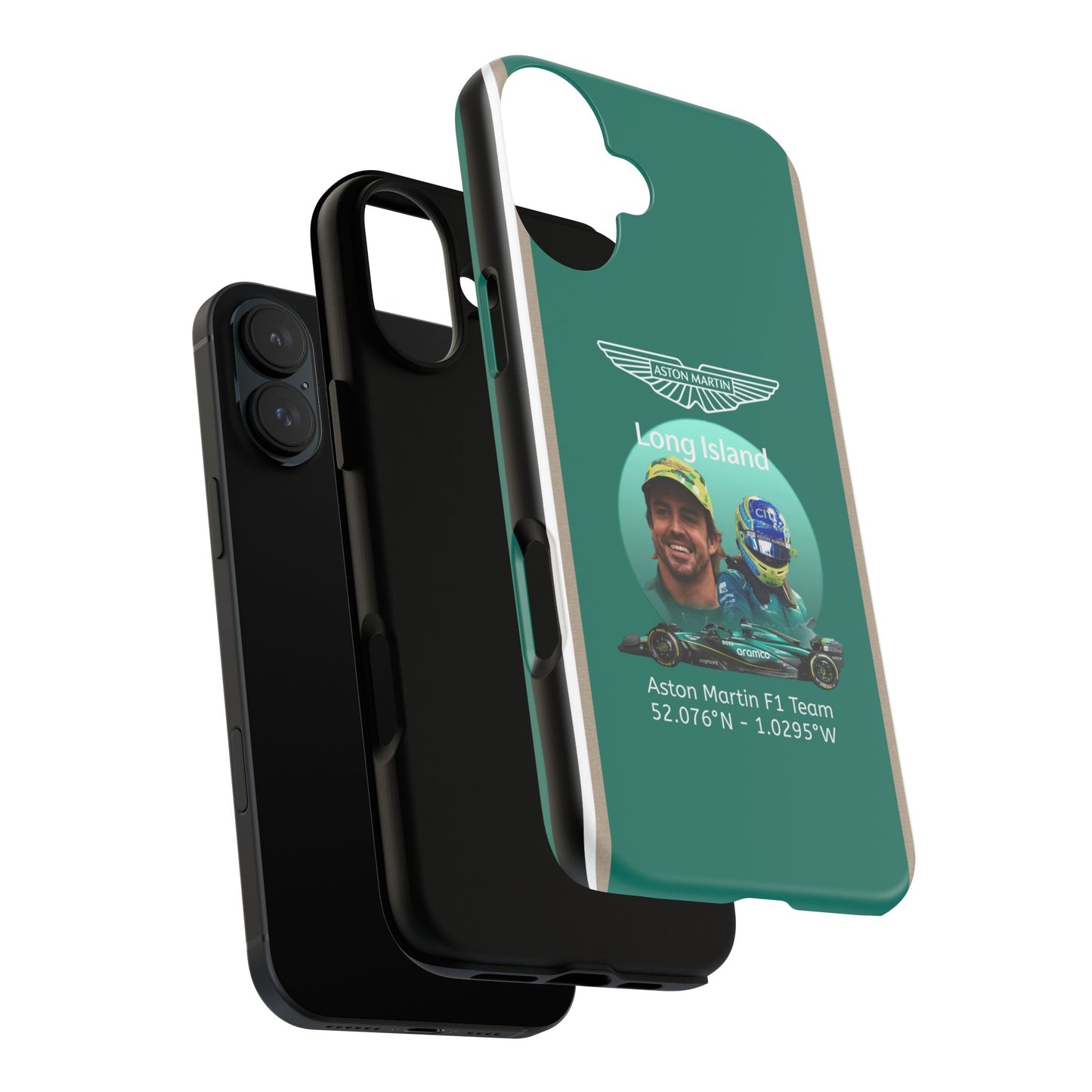 Aston Martin Long Island F1 inspired Fernando Alonso Impact-Resistant Phone Case - Sleek & Stylish