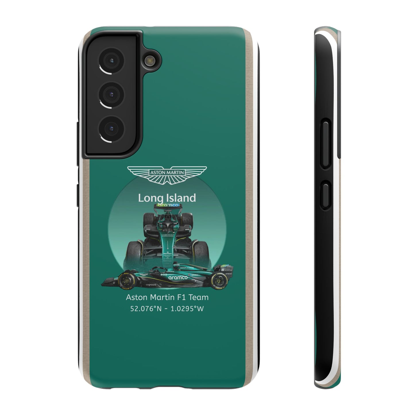 Aston Martin Long Island Formula 1 inspired Impact-Resistant Phone Case - Sleek & Stylish