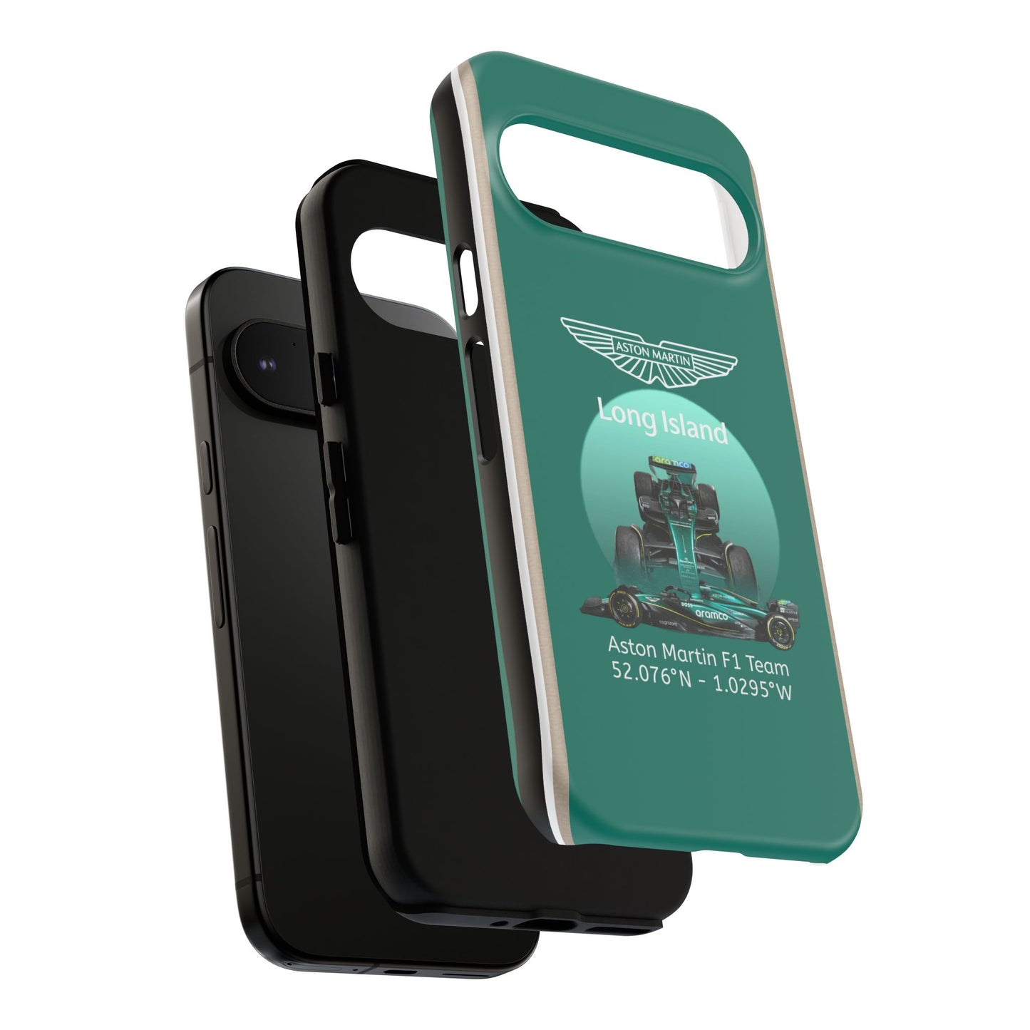 Aston Martin Long Island Formula 1 inspired Impact-Resistant Phone Case - Sleek & Stylish