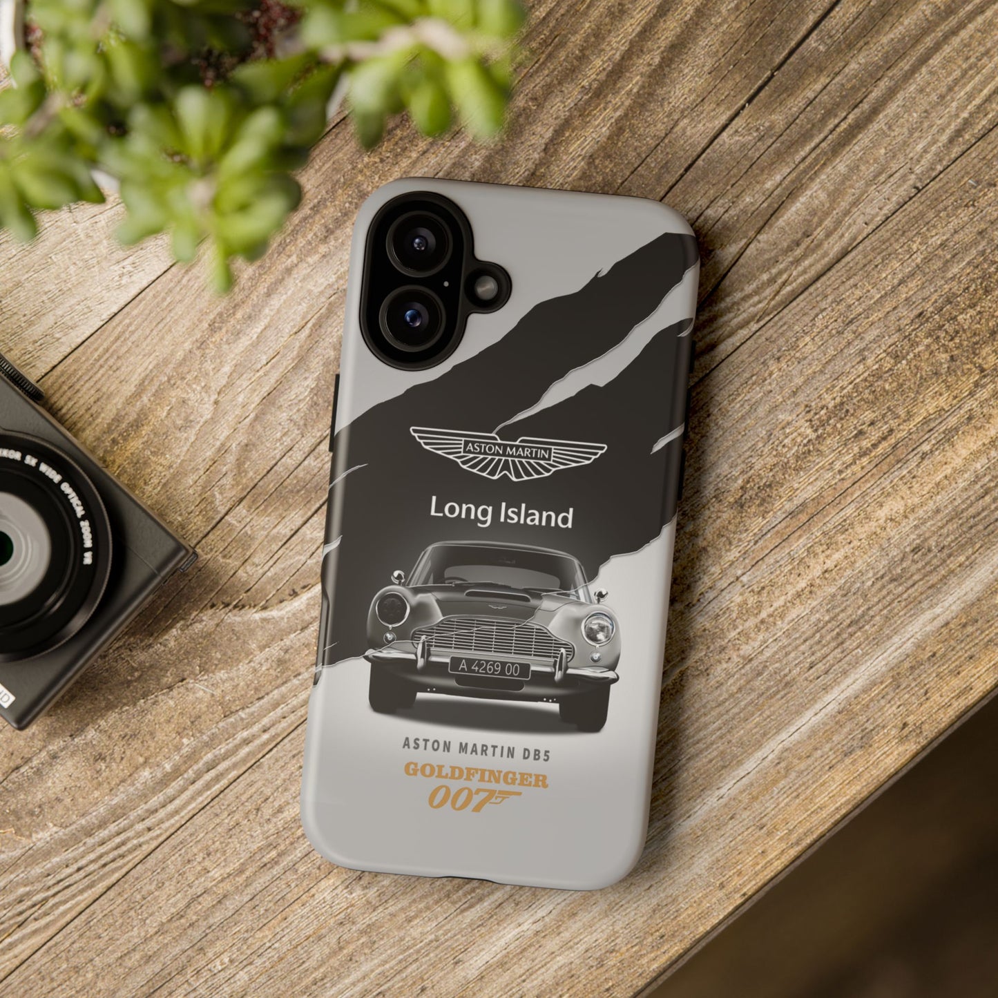 Aston Martin Long Island Phone Case Aston Martin DB5 Goldfinger 007 inspired Phone case (iPhone 8-17)