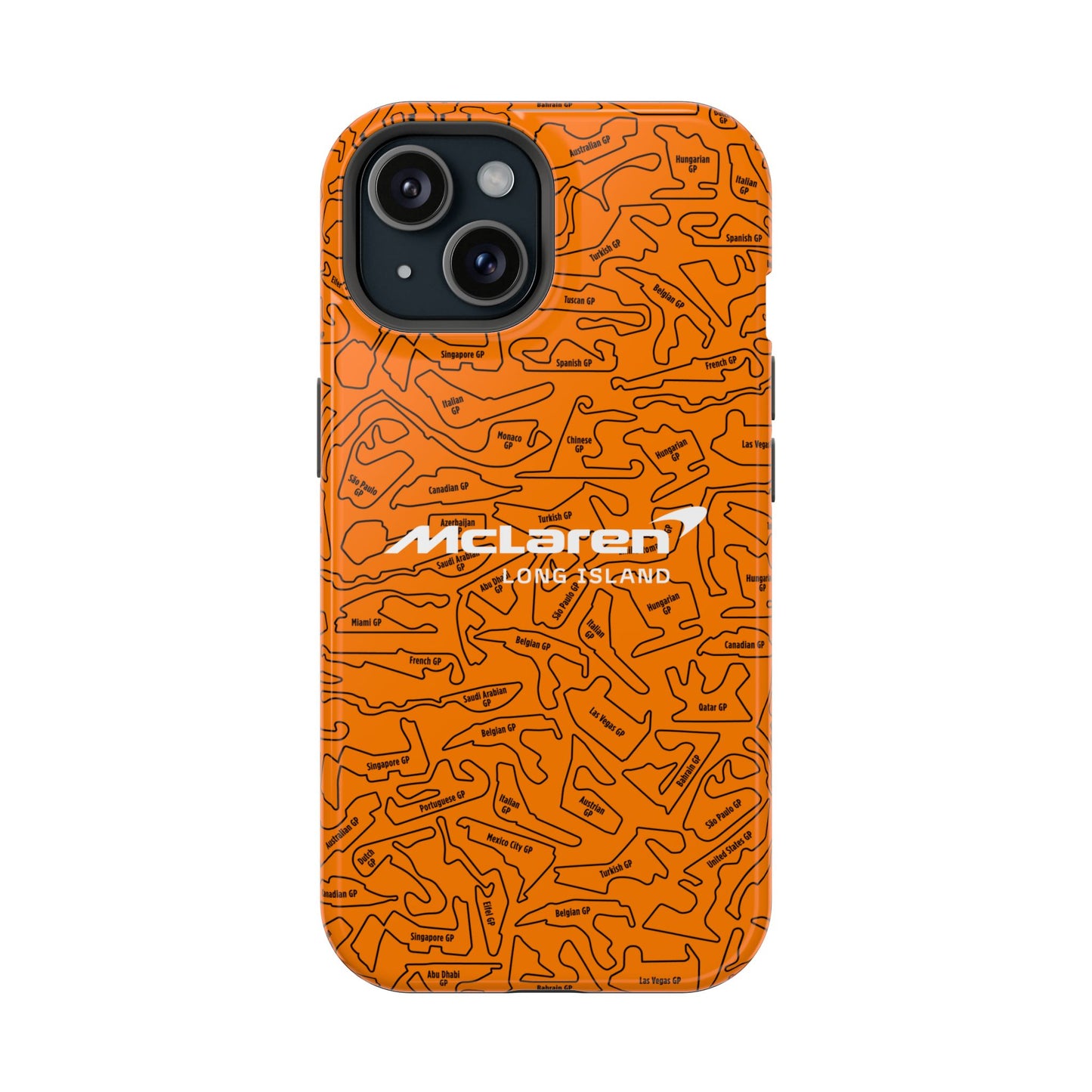 McLaren Long Island F1 race Track Inspired Impact-Resistant Phone Case