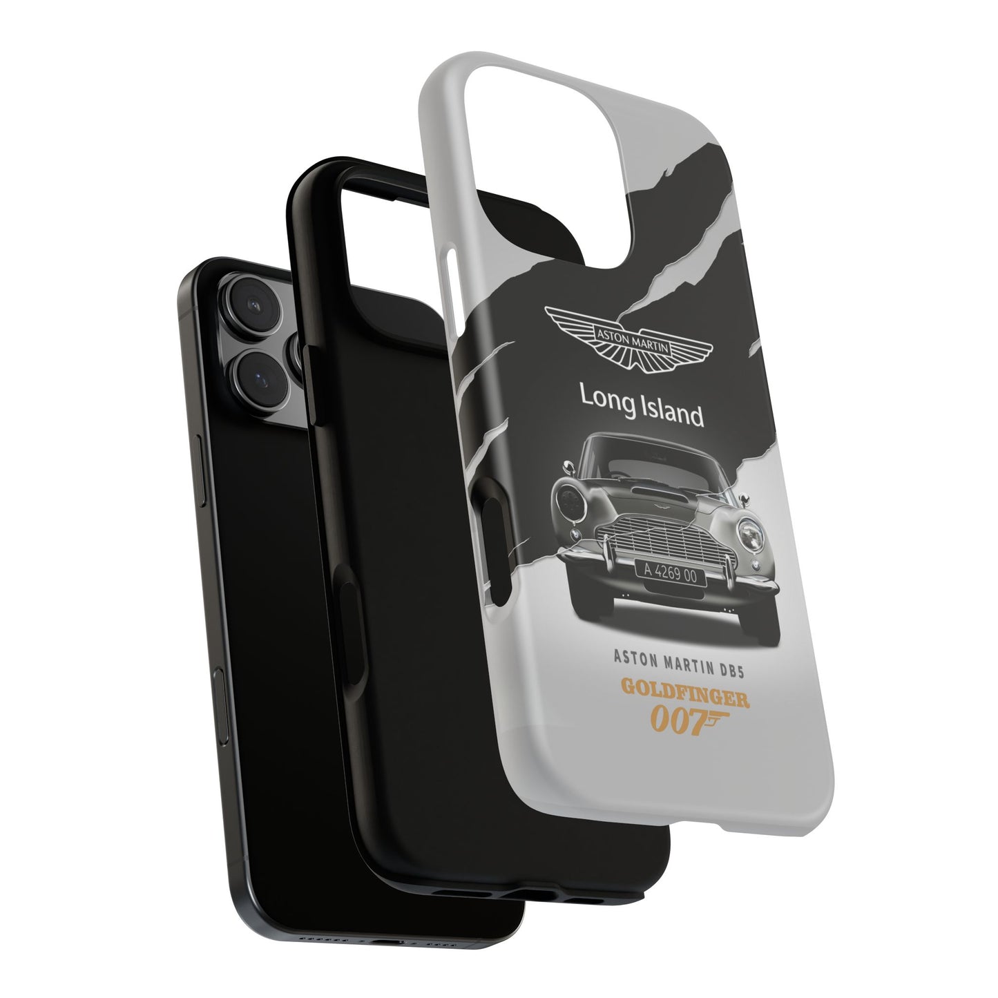 Aston Martin Long Island Phone Case Aston Martin DB5 Goldfinger 007 inspired Phone case (iPhone 8-17)