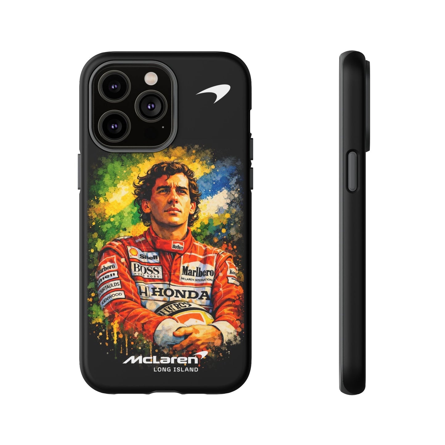 McLaren Long Island "Always Senna" Ayrton Senna Inspired Impact-Resistant Phone Case | Durable Protection for Car Enthusiasts