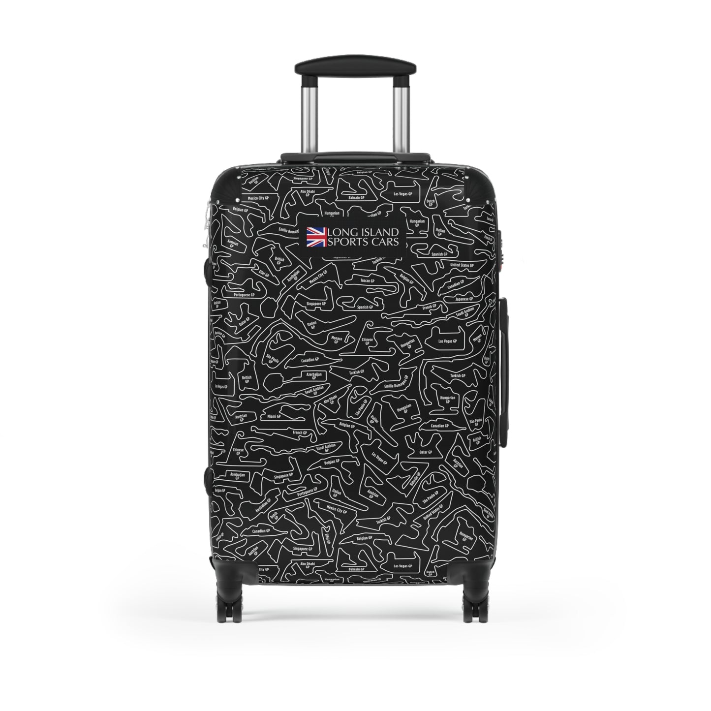 Long Island Sports True Black Cars F1 Racetrack Suitcase