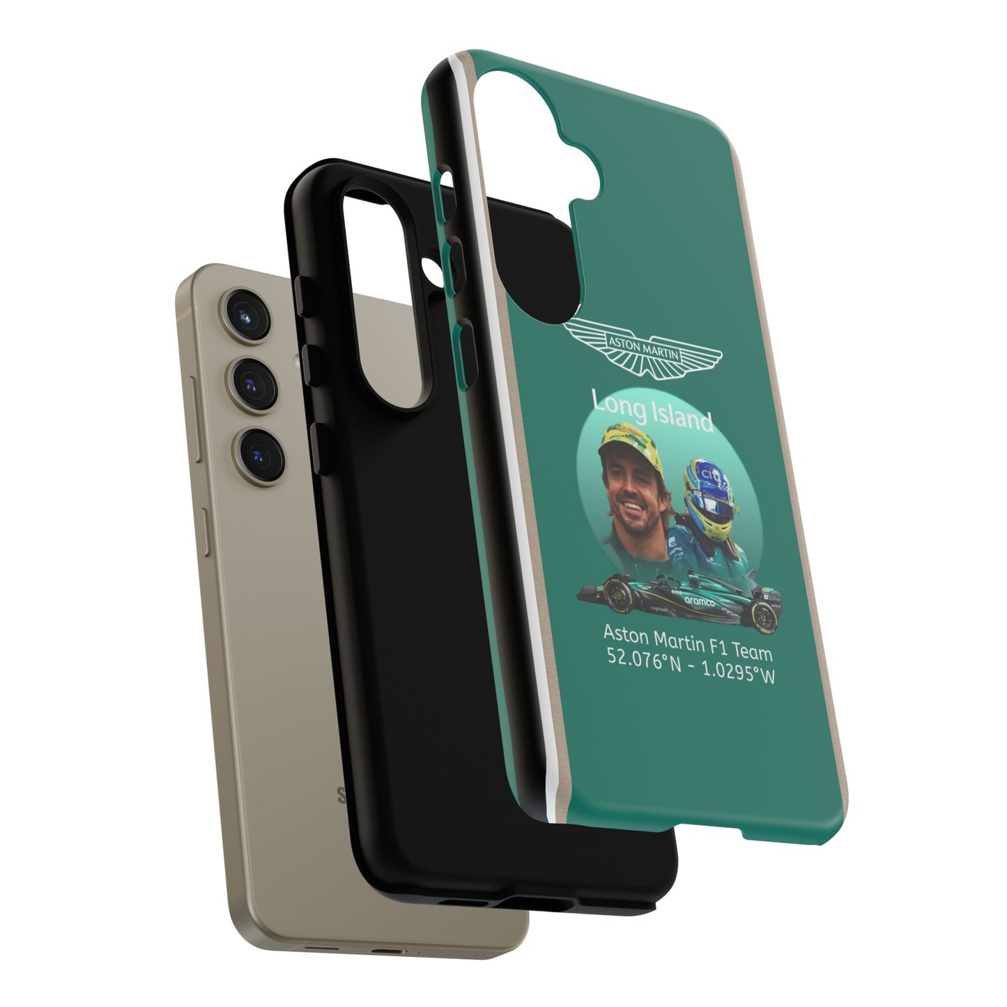 Aston Martin Long Island F1 inspired Fernando Alonso Impact-Resistant Phone Case - Sleek & Stylish