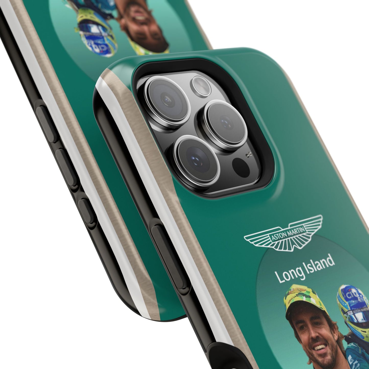 Aston Martin Long Island F1 inspired Fernando Alonso Impact-Resistant Phone Case - Sleek & Stylish