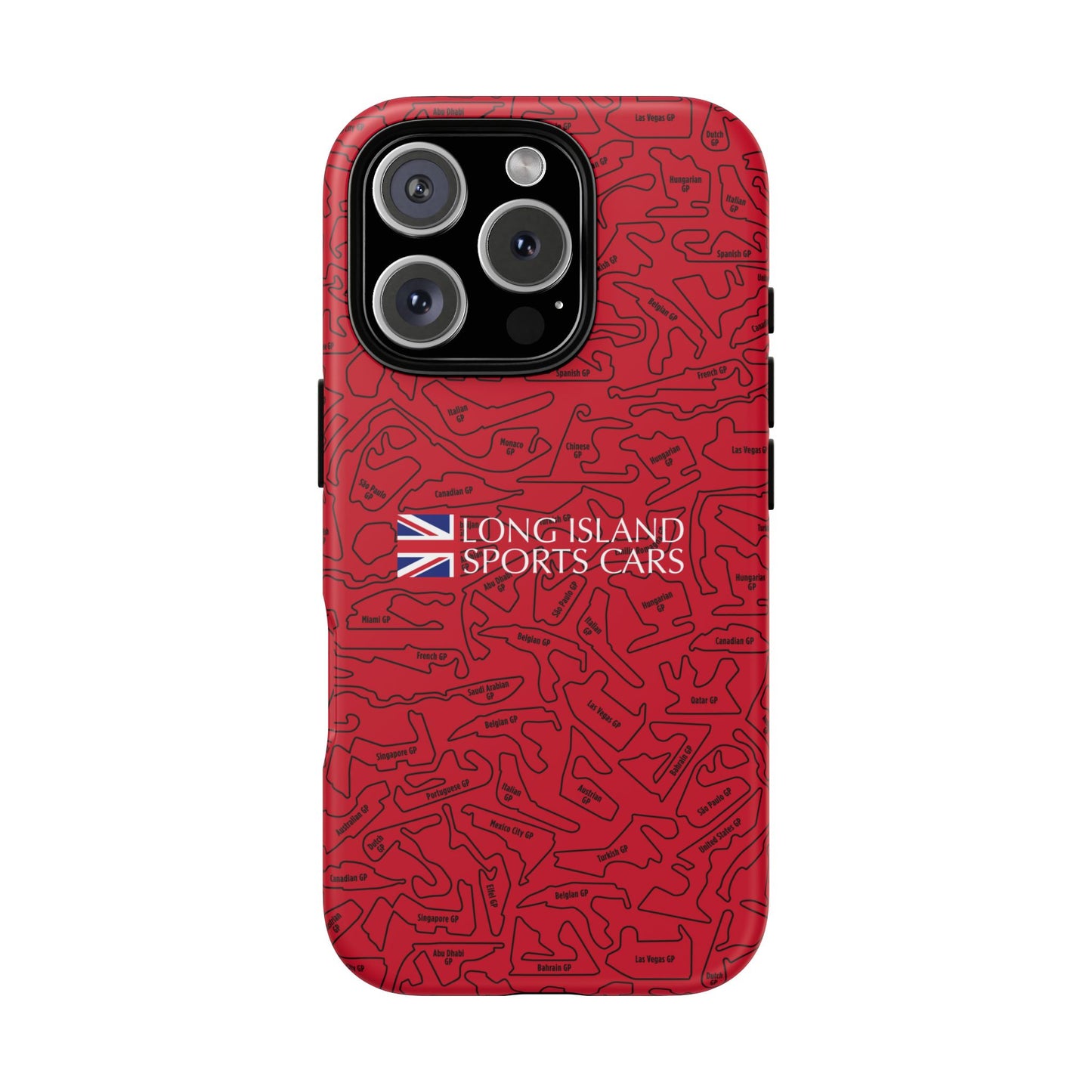 Long Island Sports Cars F1 race Track Inspired Impact-Resistant Phone Case