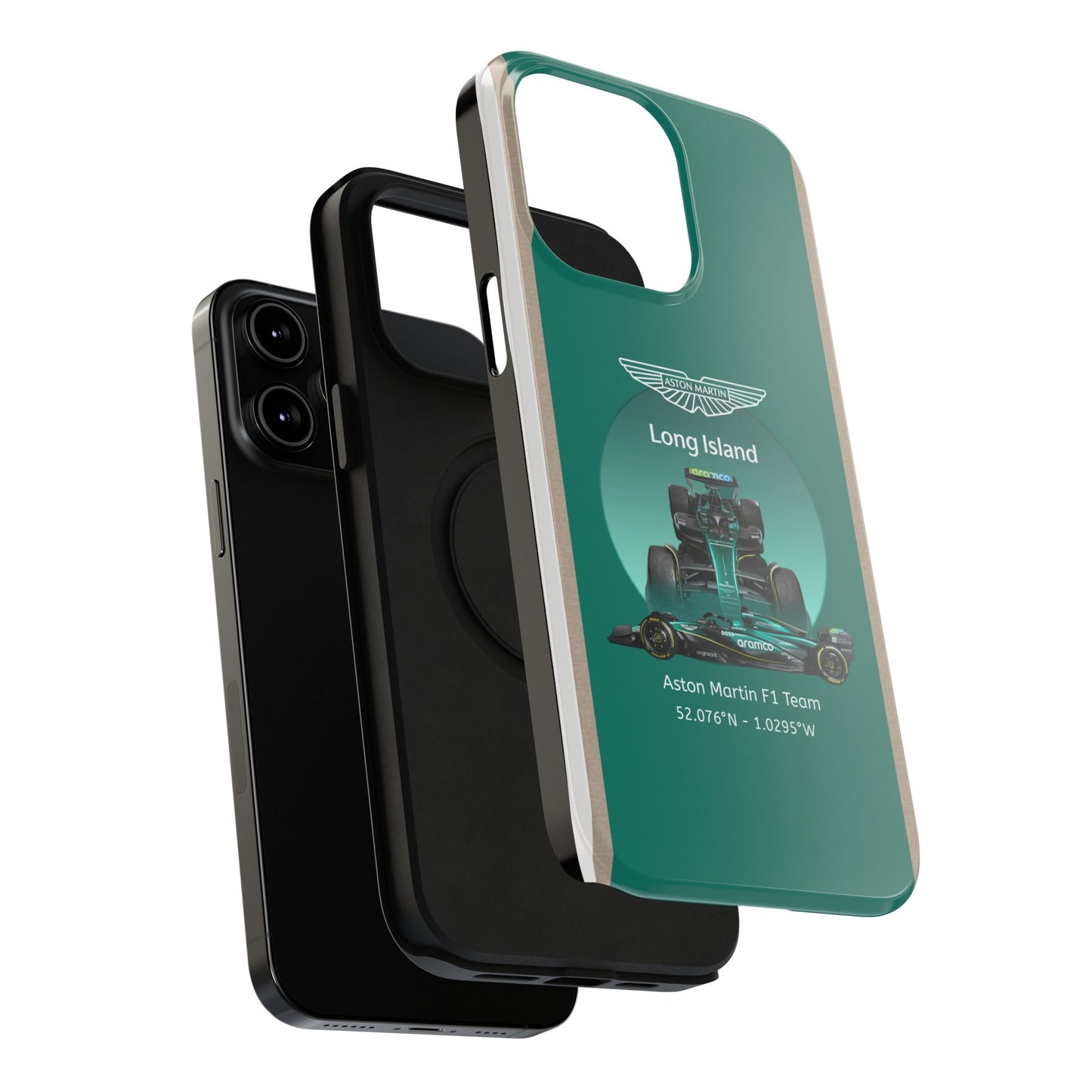 Aston Martin Long Island Formula 1 inspired Impact-Resistant Phone Case - Sleek & Stylish