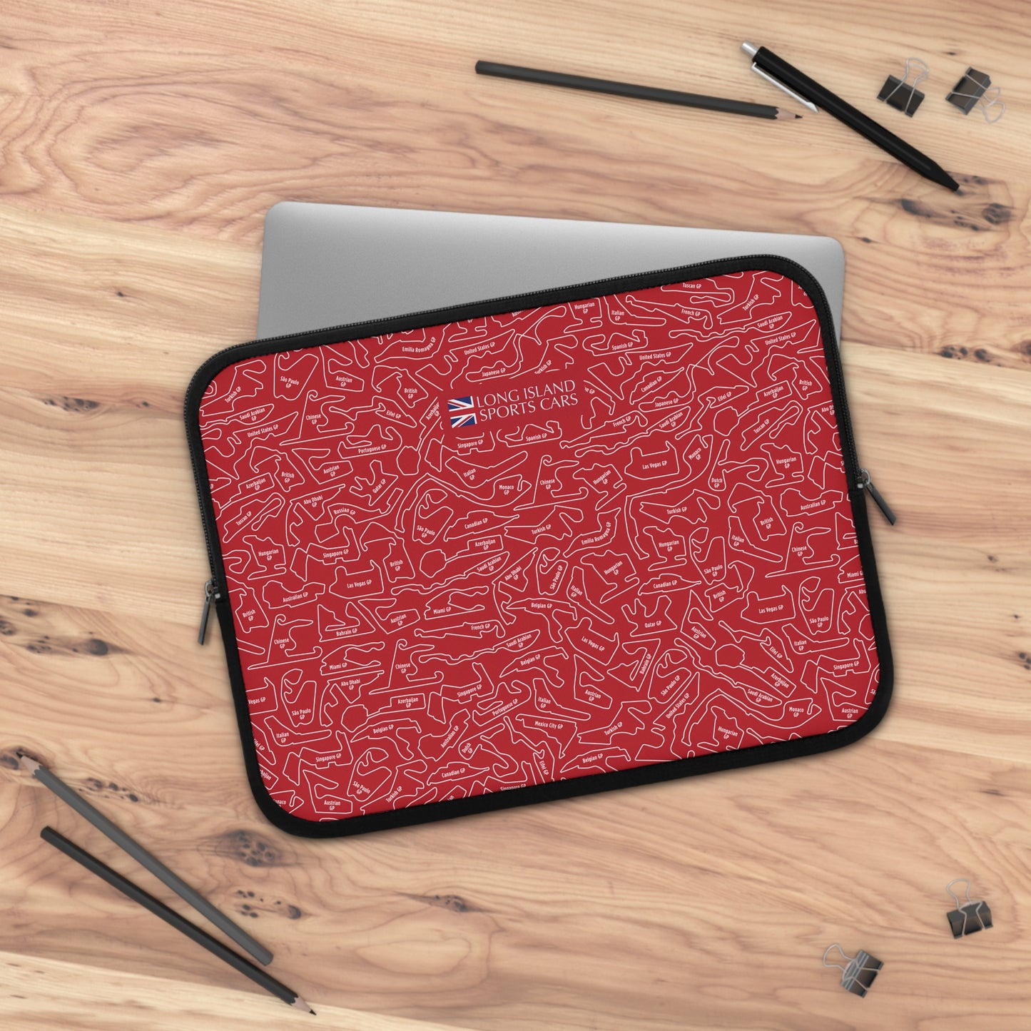 Long Island Sports Cars | F1 Racetrack Laptop Sleeve