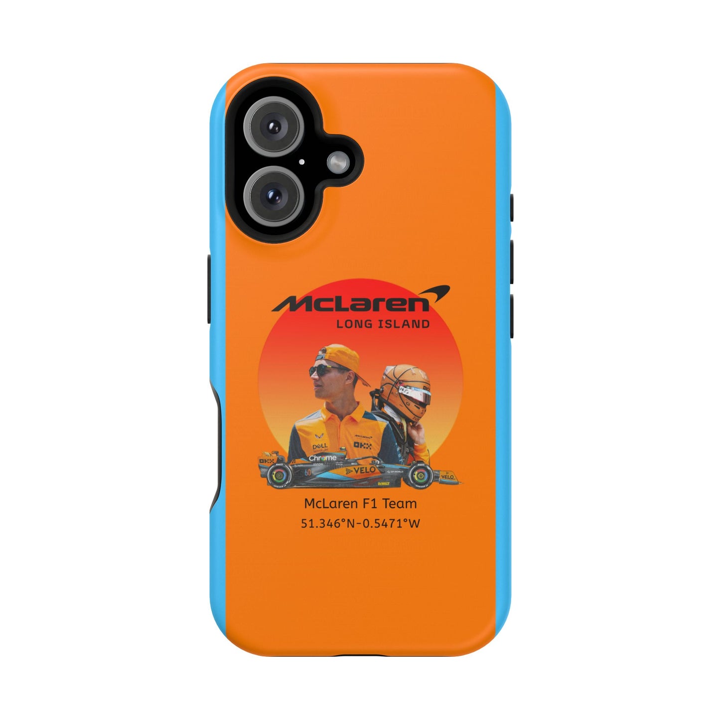 McLaren Long Island McLaren F1 inspired Lando Norris Impact-Resistant Phone Case - Sleek & Stylish