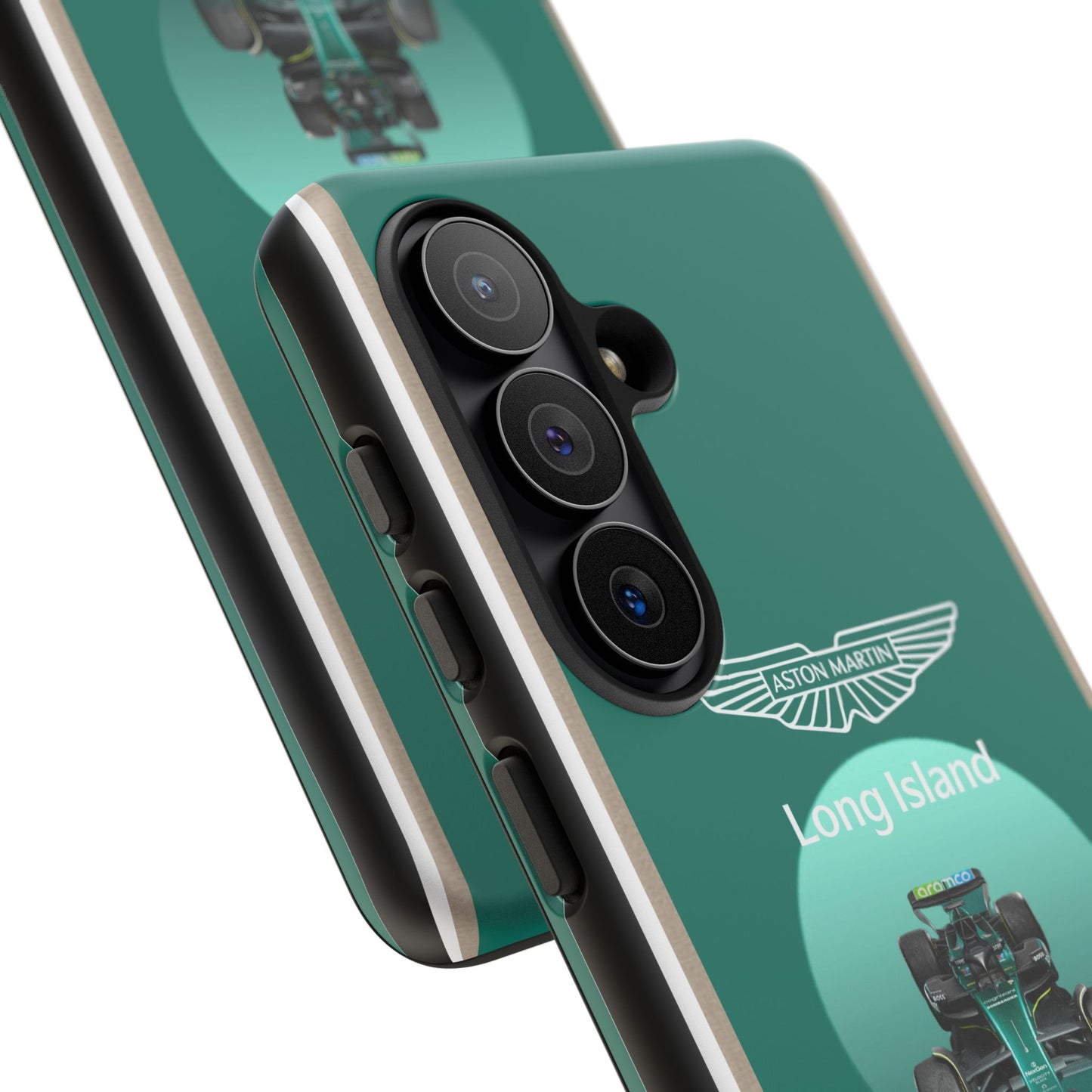 Aston Martin Long Island Formula 1 inspired Impact-Resistant Phone Case - Sleek & Stylish