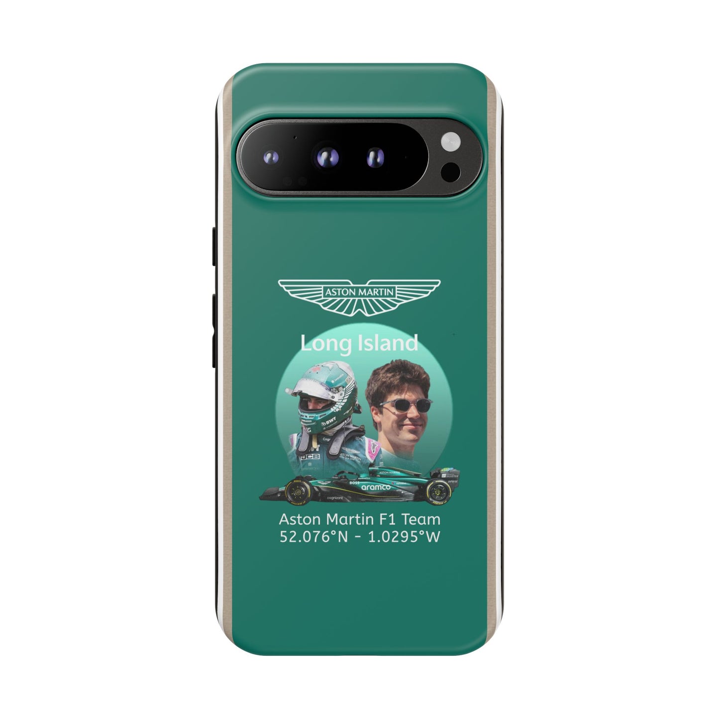 Aston Martin Long Island F1 inspired Lance Stroll Impact-Resistant Phone Case - Sleek & Stylish