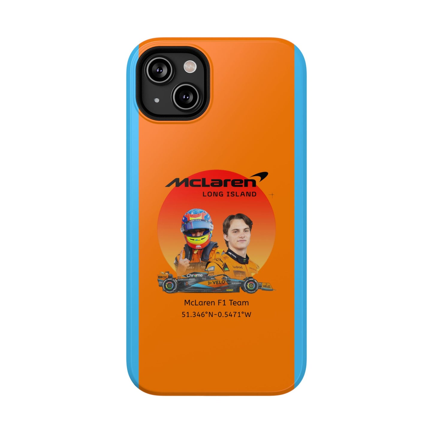 McLaren Long Island McLaren F1 inspired Oscar Piastri Impact-Resistant Phone Case - Sleek & Stylish