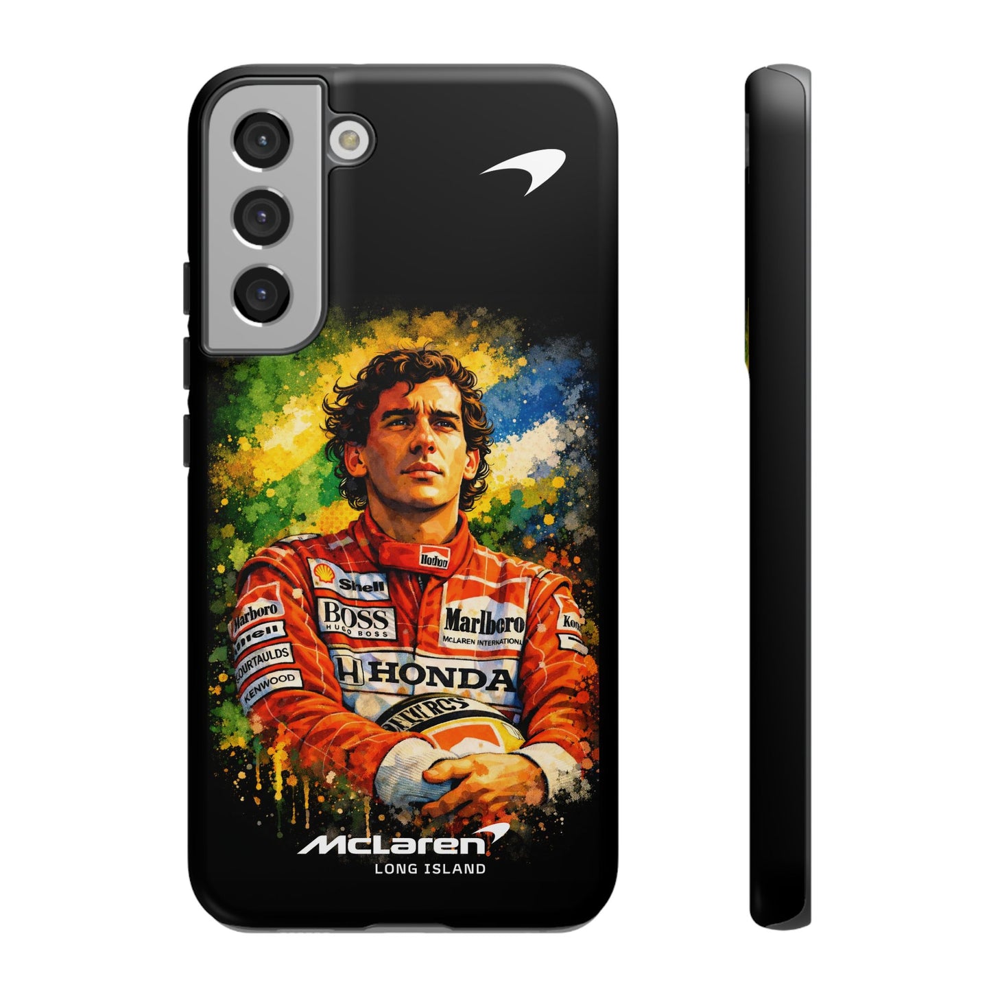 McLaren Long Island "Always Senna" Ayrton Senna Inspired Impact-Resistant Phone Case | Durable Protection for Car Enthusiasts