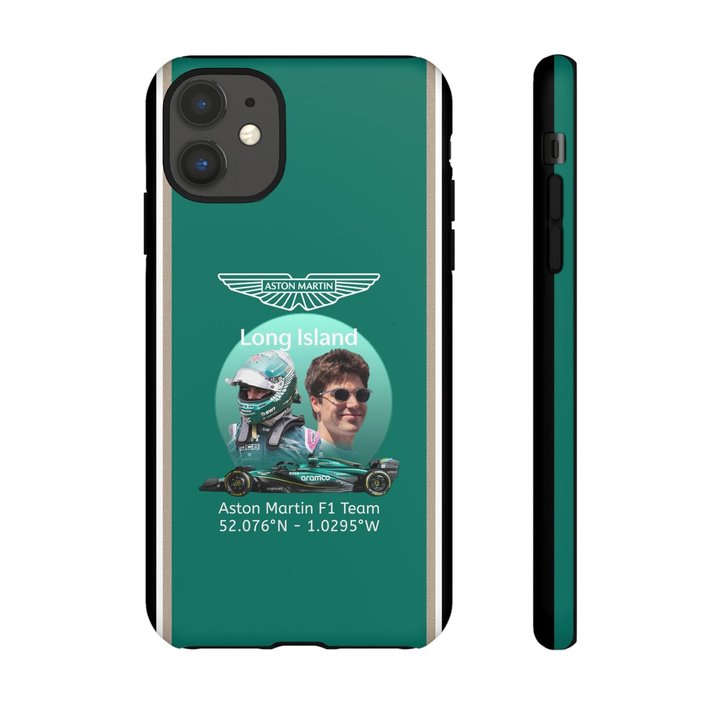 Aston Martin Long Island F1 inspired Lance Stroll Impact-Resistant Phone Case - Sleek & Stylish