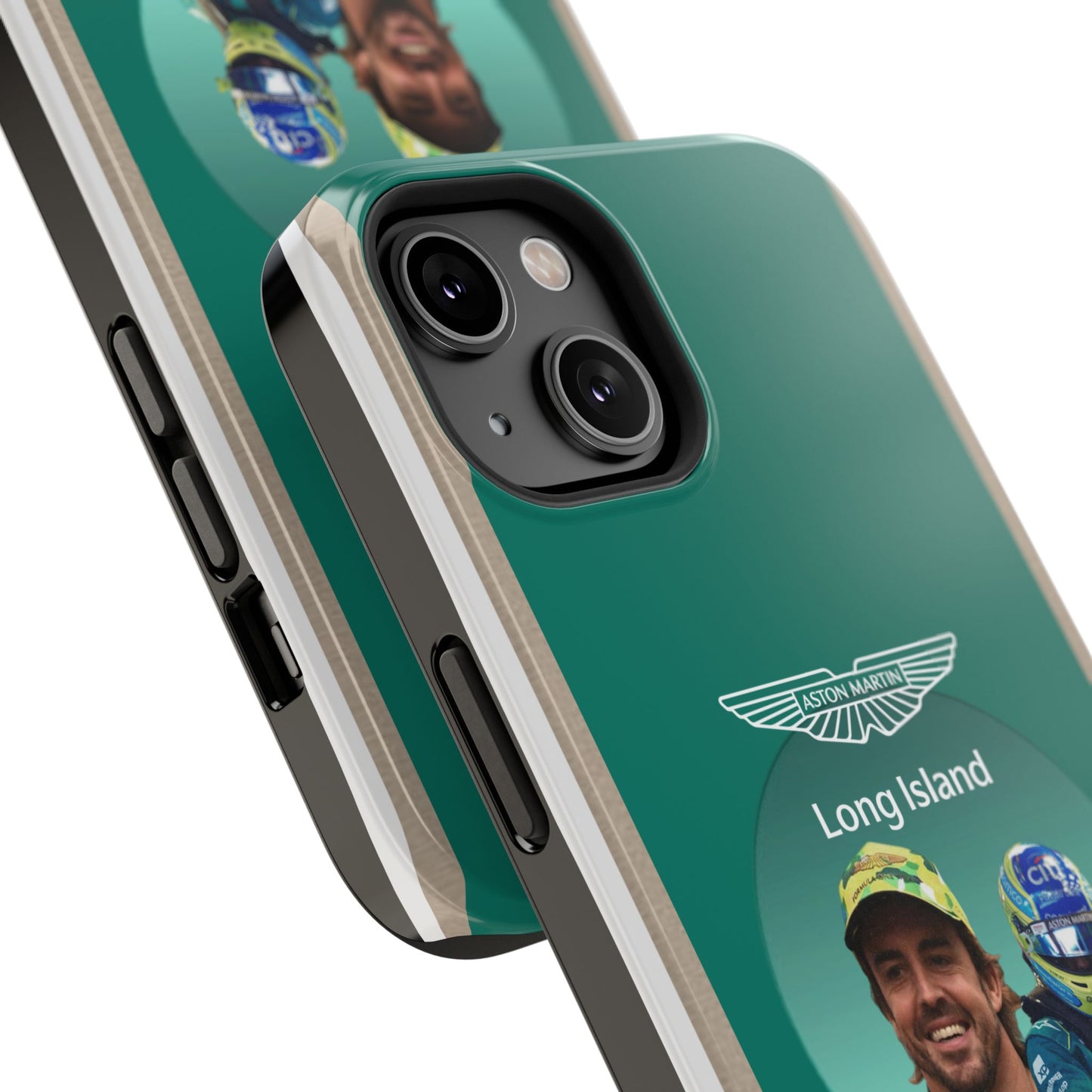 Aston Martin Long Island F1 inspired Fernando Alonso Impact-Resistant Phone Case - Sleek & Stylish