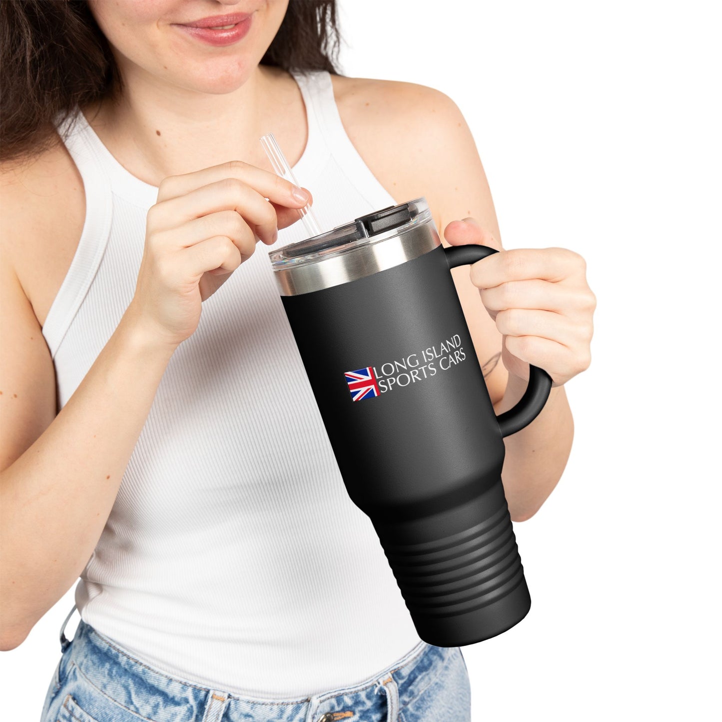 Long Island Sports Cars B 40oz Insulated Travel Mug
