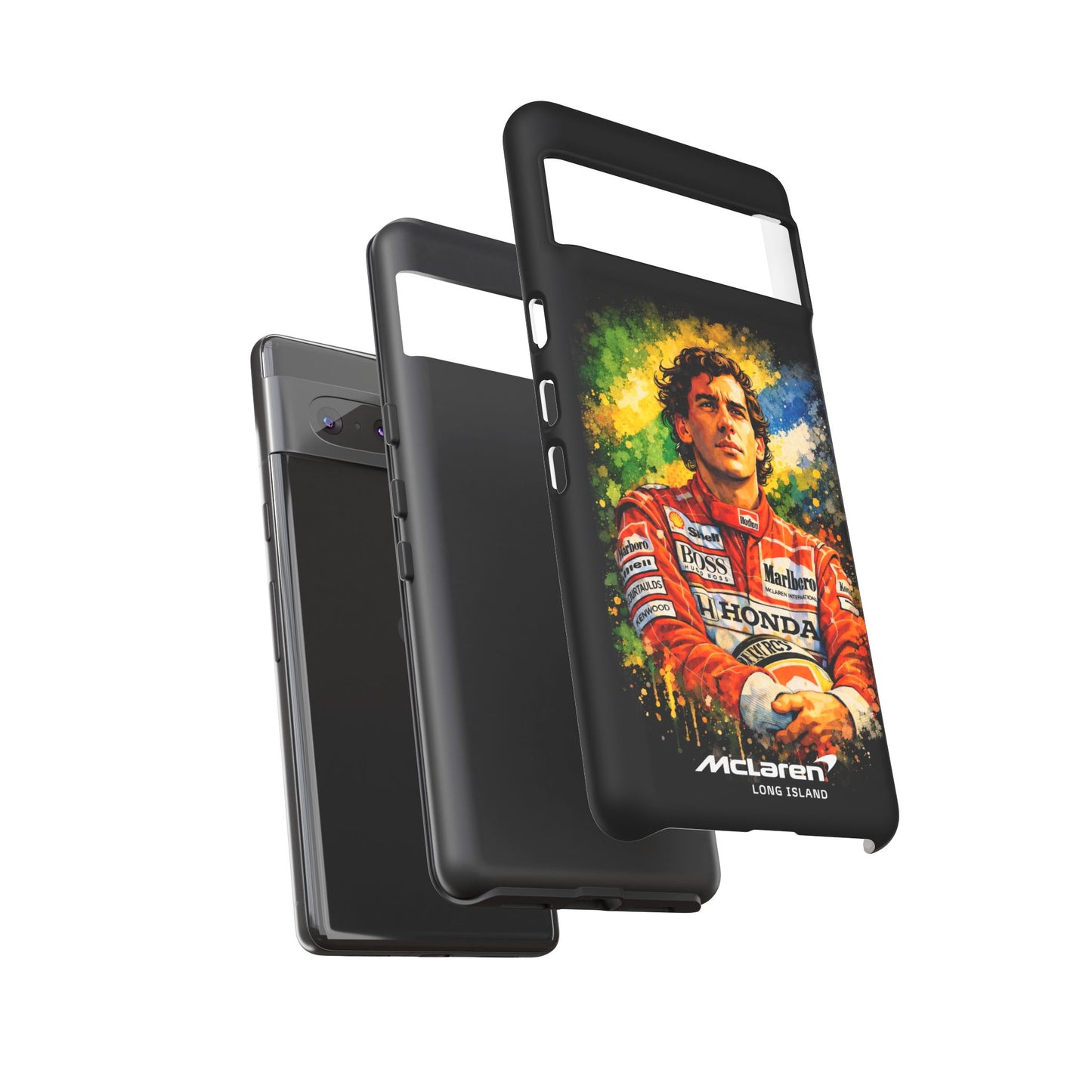 McLaren Long Island "Always Senna" Ayrton Senna Inspired Impact-Resistant Phone Case | Durable Protection for Car Enthusiasts