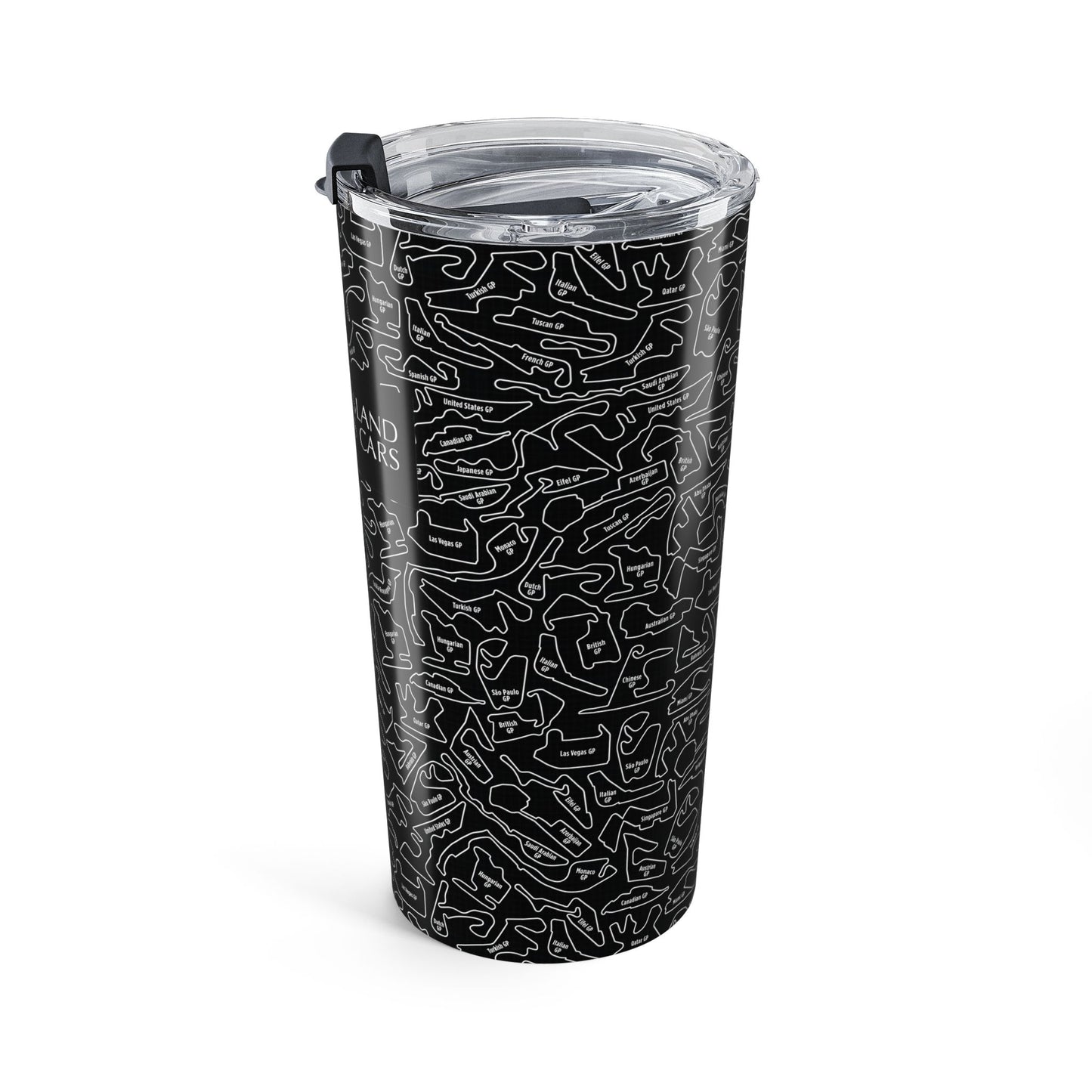 Long Island Sports Cars True Black  F1 Racetrack 20oz Tumbler