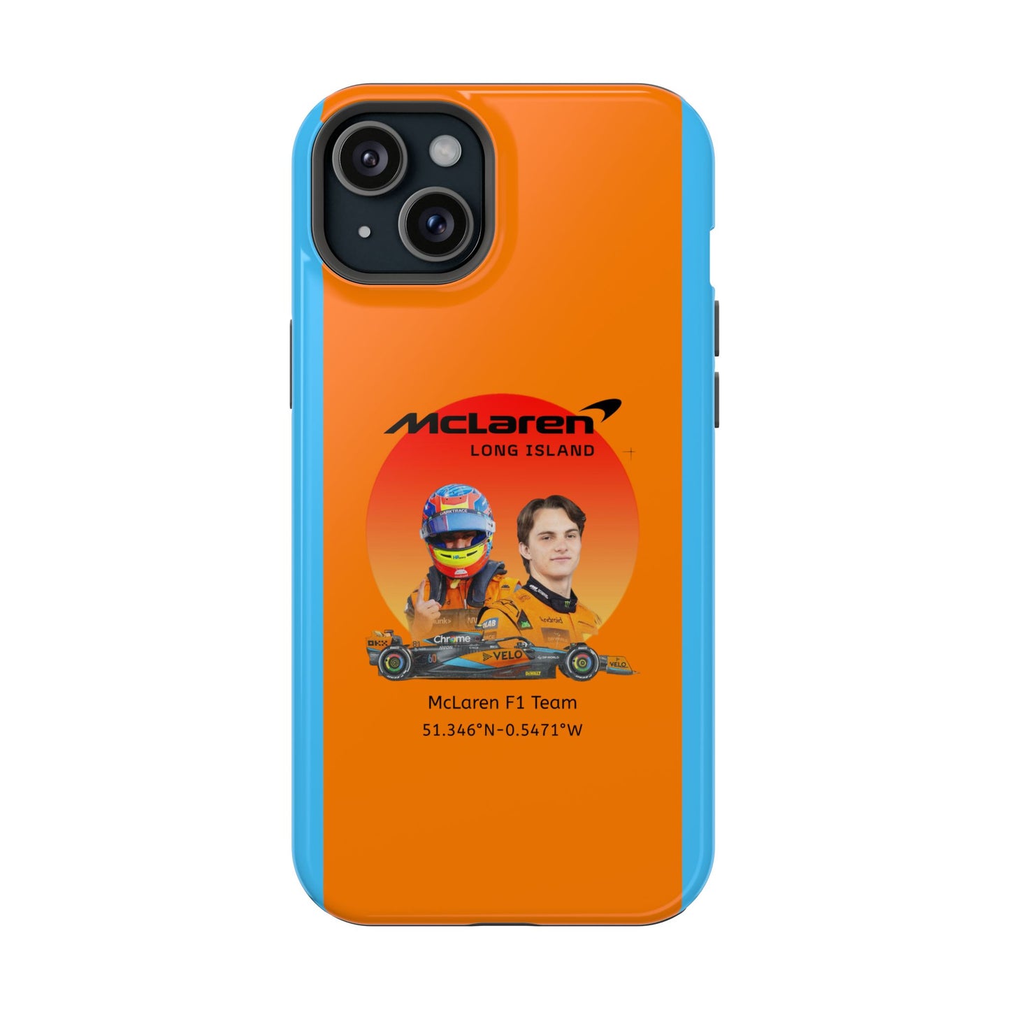 McLaren Long Island McLaren F1 inspired Oscar Piastri Impact-Resistant Phone Case - Sleek & Stylish