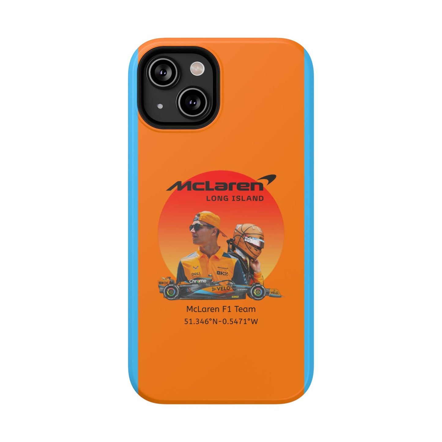 McLaren Long Island McLaren F1 inspired Lando Norris Impact-Resistant Phone Case - Sleek & Stylish