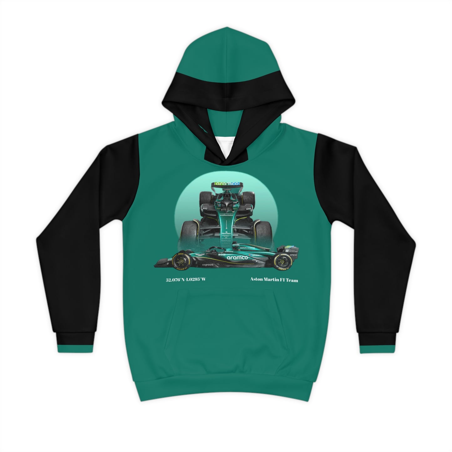 Aston Martin Long Island F1 inspired Children's Hoodie - Comfort and Style for Kids