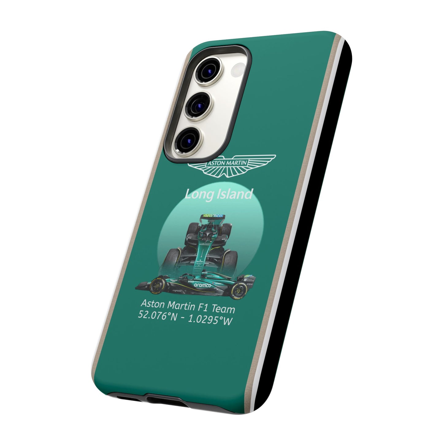 Aston Martin Long Island Formula 1 inspired Impact-Resistant Phone Case - Sleek & Stylish
