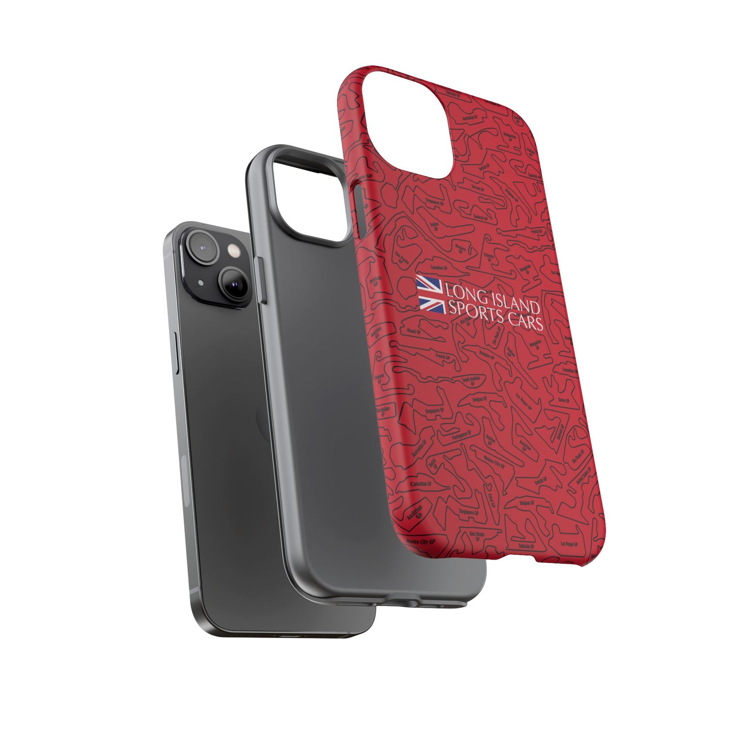 Long Island Sports Cars F1 race Track Inspired Impact-Resistant Phone Case