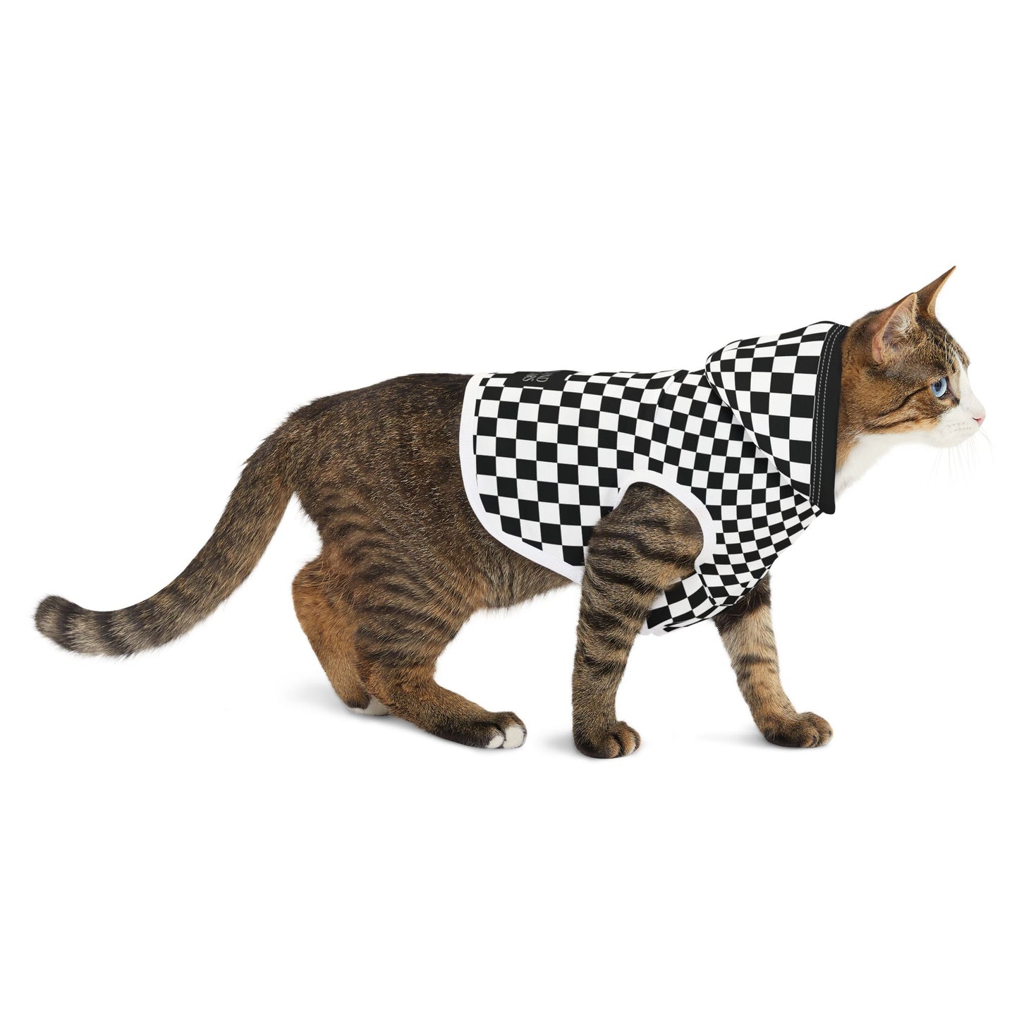 Long Island Sports Cars Checkered Pet Hoodie