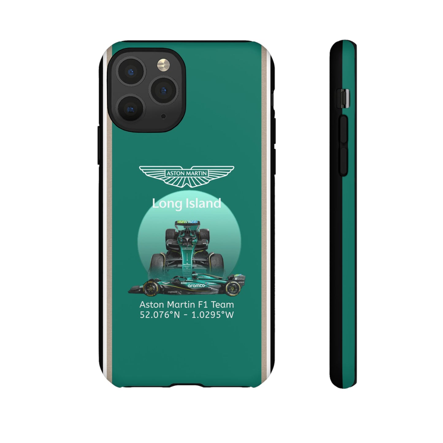 Aston Martin Long Island Formula 1 inspired Impact-Resistant Phone Case - Sleek & Stylish