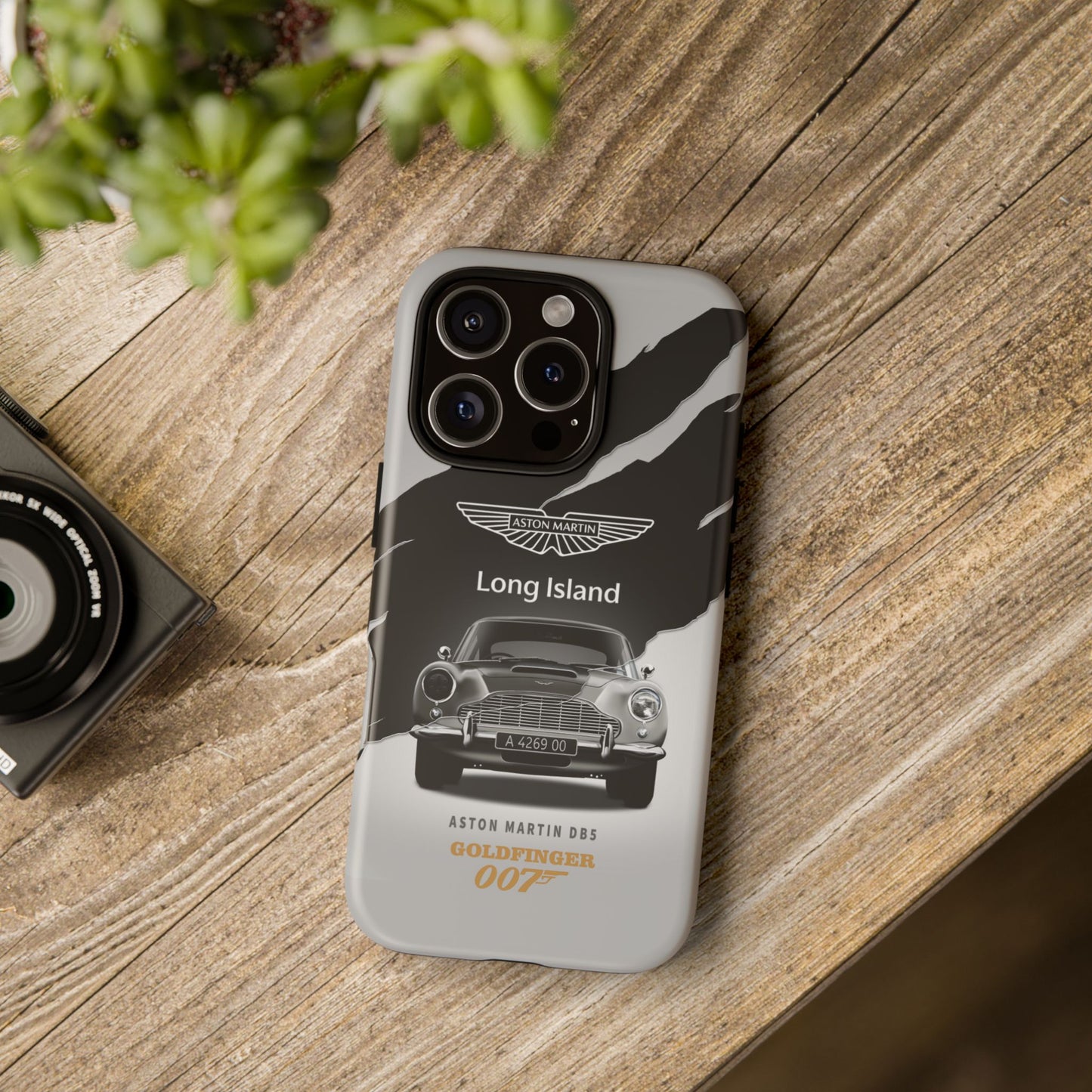 Aston Martin Long Island Phone Case Aston Martin DB5 Goldfinger 007 inspired Phone case (iPhone 8-17)