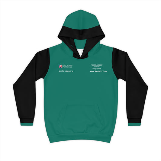 Aston Martin Long Island F1 Stroll inspired Children's Hoodie - Comfort and Style for Kids