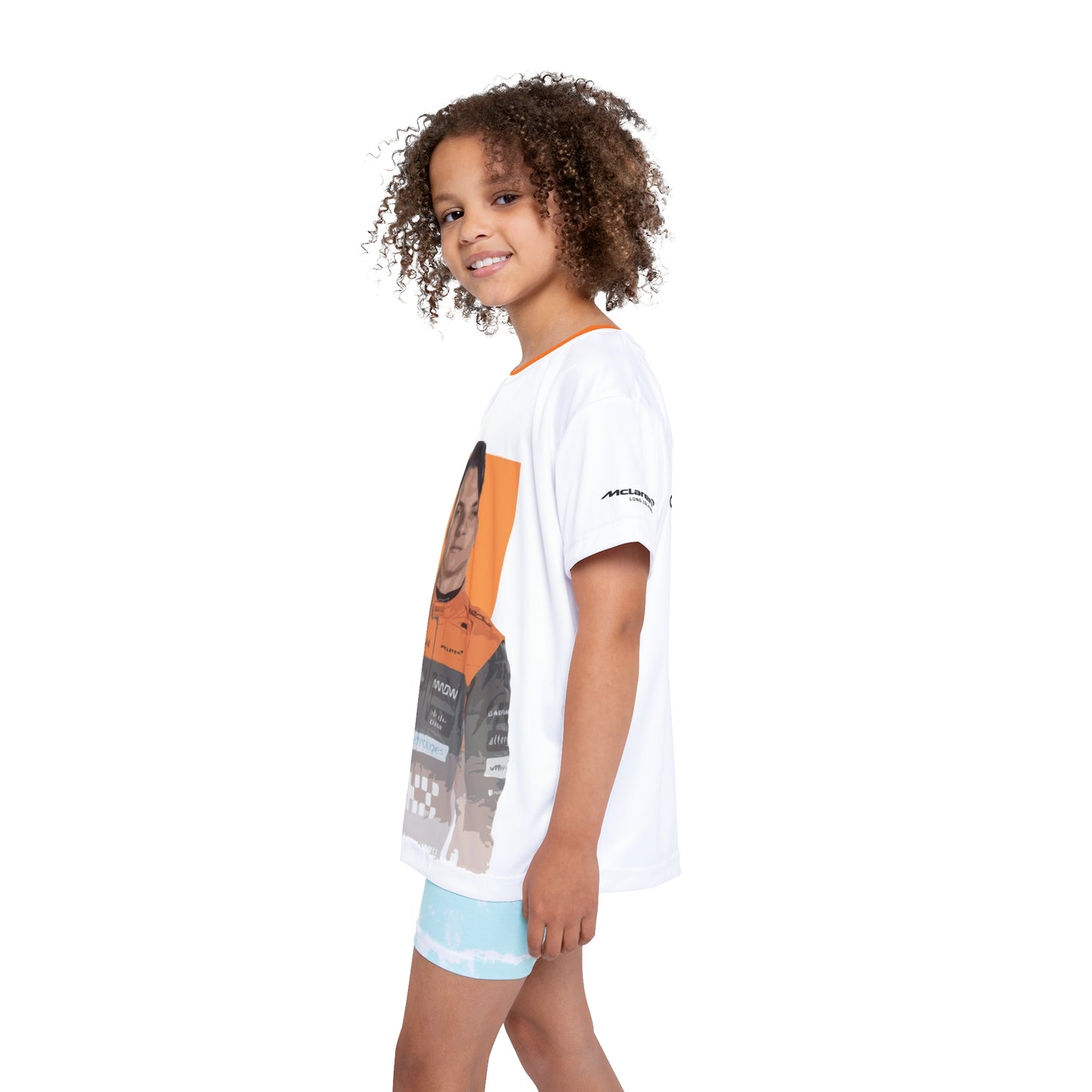 Kids Sports Jersey - Oscar Piastri Formula 1 inspired Design for Young Speed Enthusiasts