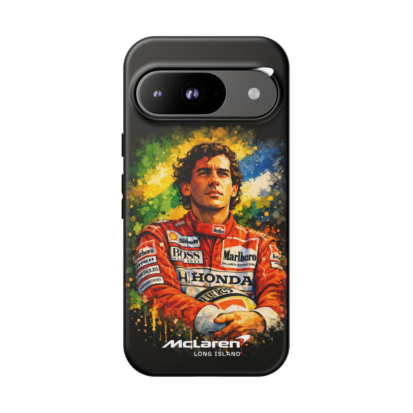 McLaren Long Island "Always Senna" Ayrton Senna Inspired Impact-Resistant Phone Case | Durable Protection for Car Enthusiasts