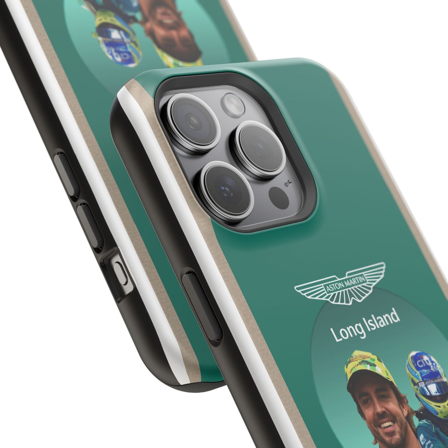 Aston Martin Long Island F1 inspired Fernando Alonso Impact-Resistant Phone Case - Sleek & Stylish