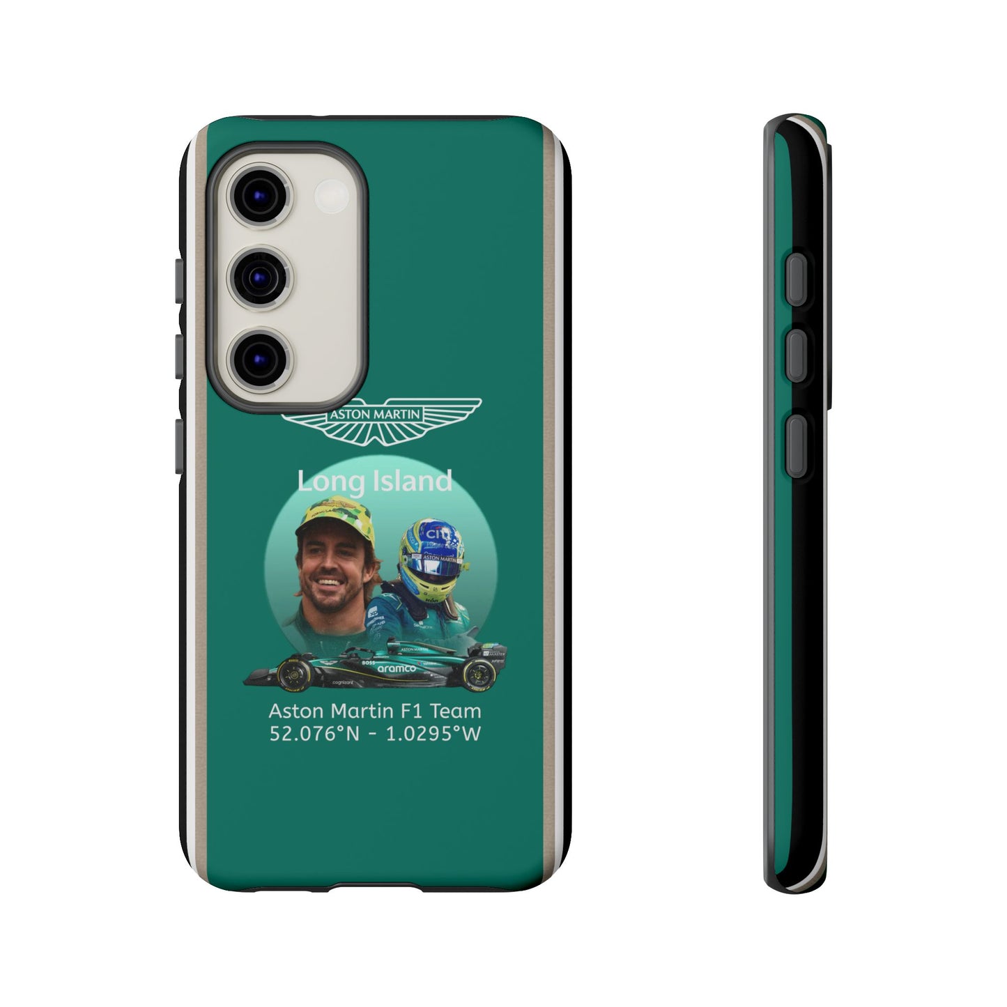 Aston Martin Long Island F1 inspired Fernando Alonso Impact-Resistant Phone Case - Sleek & Stylish