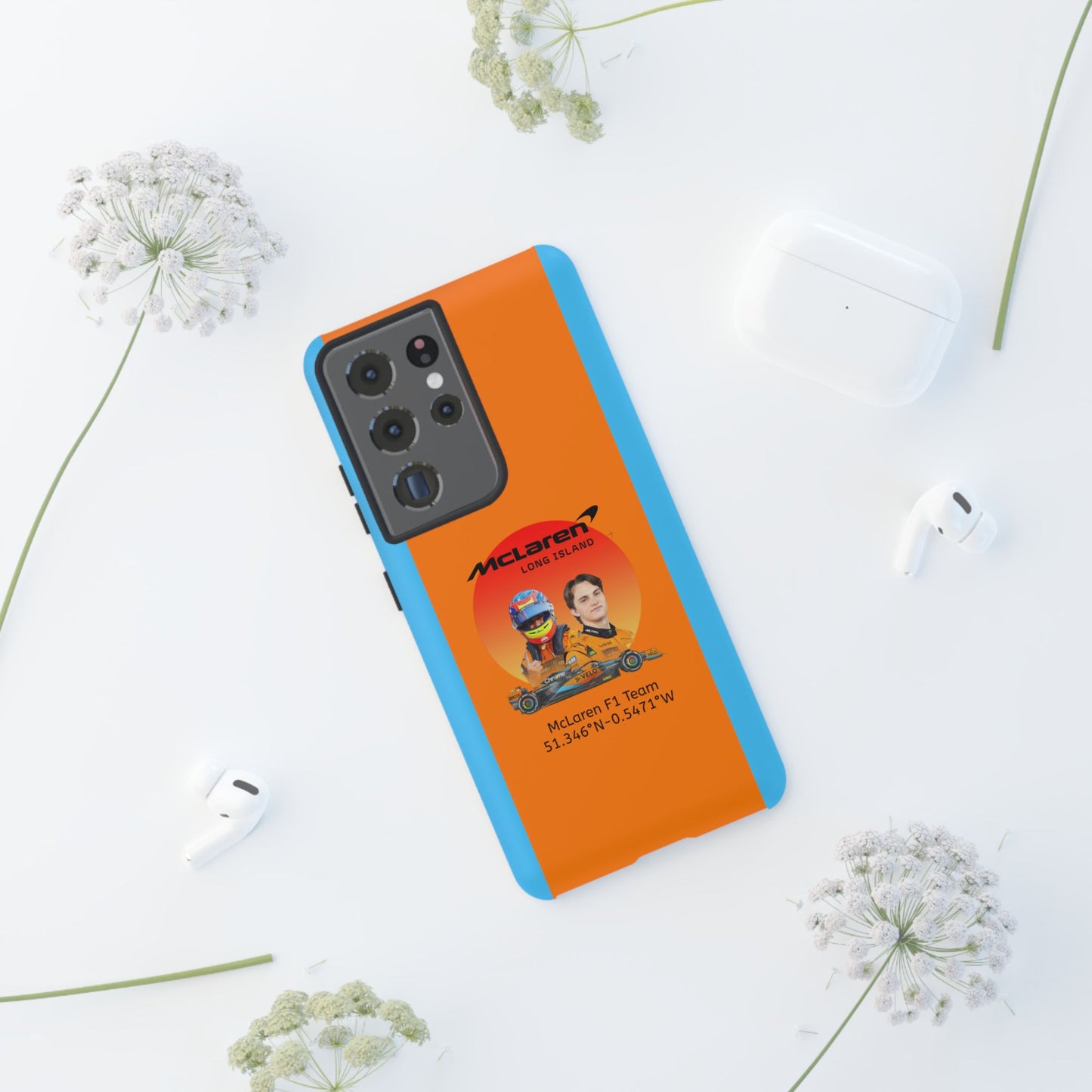 McLaren Long Island McLaren F1 inspired Oscar Piastri Impact-Resistant Phone Case - Sleek & Stylish