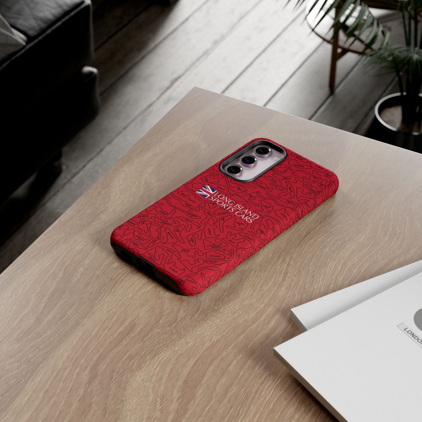 Long Island Sports Cars F1 race Track Inspired Impact-Resistant Phone Case