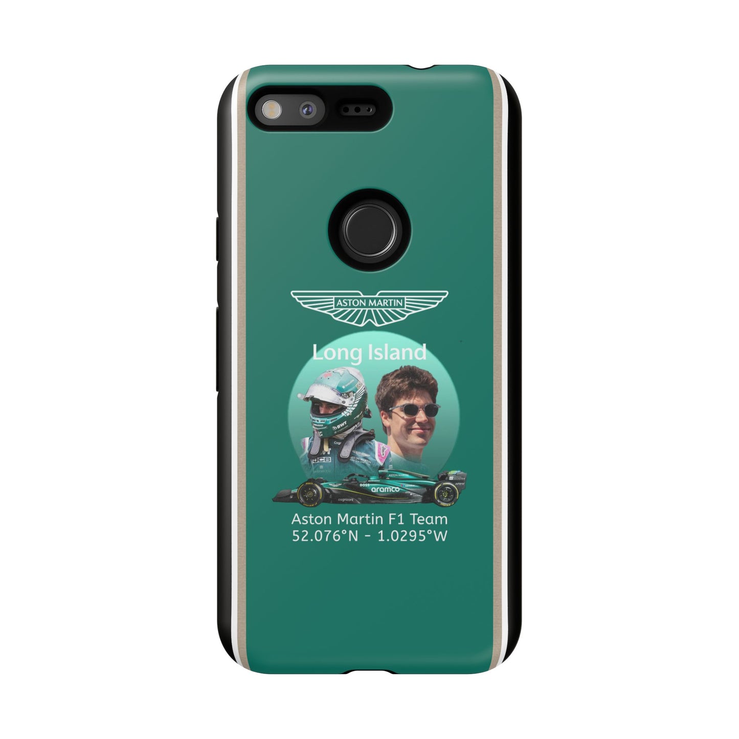 Aston Martin Long Island F1 inspired Lance Stroll Impact-Resistant Phone Case - Sleek & Stylish