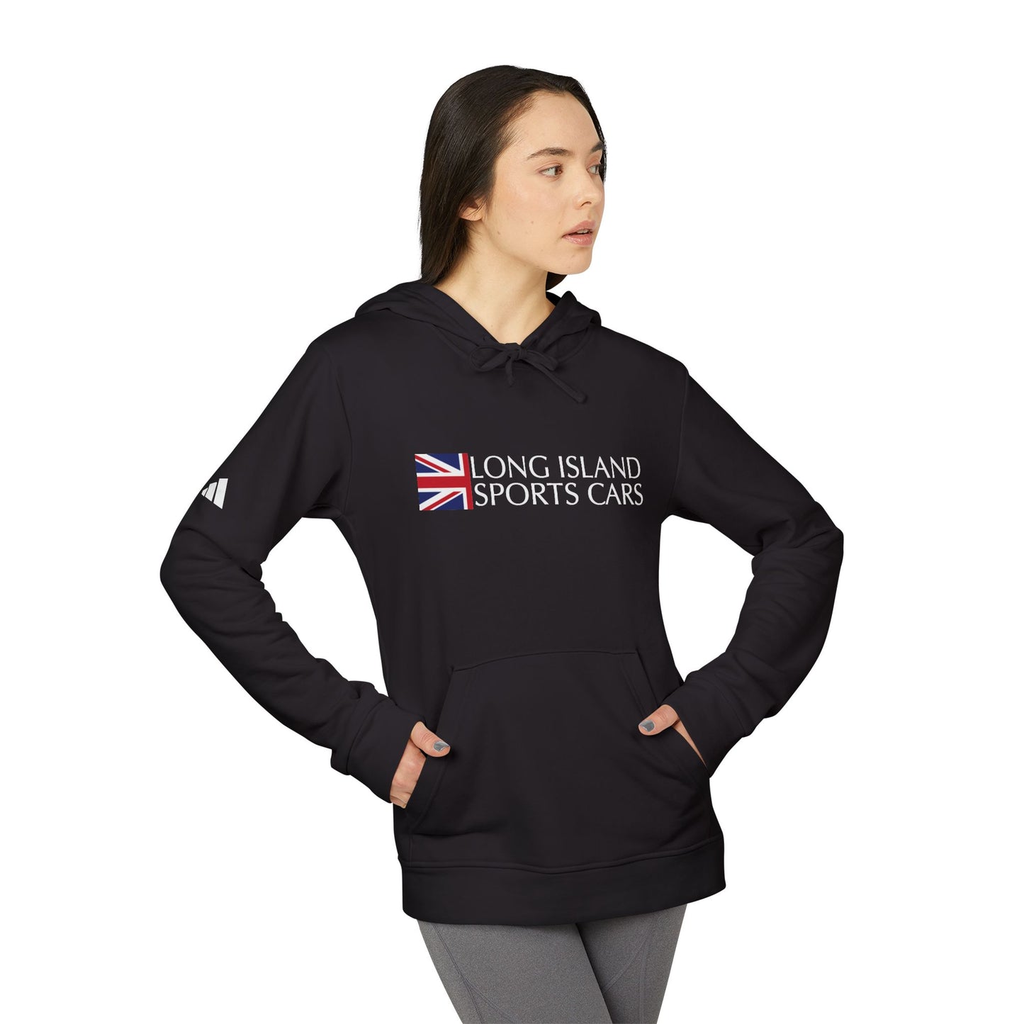 Adidas Long Island Sports Cars|Aston Martin Long Island Fleece Hoodie for Car Enthusiasts