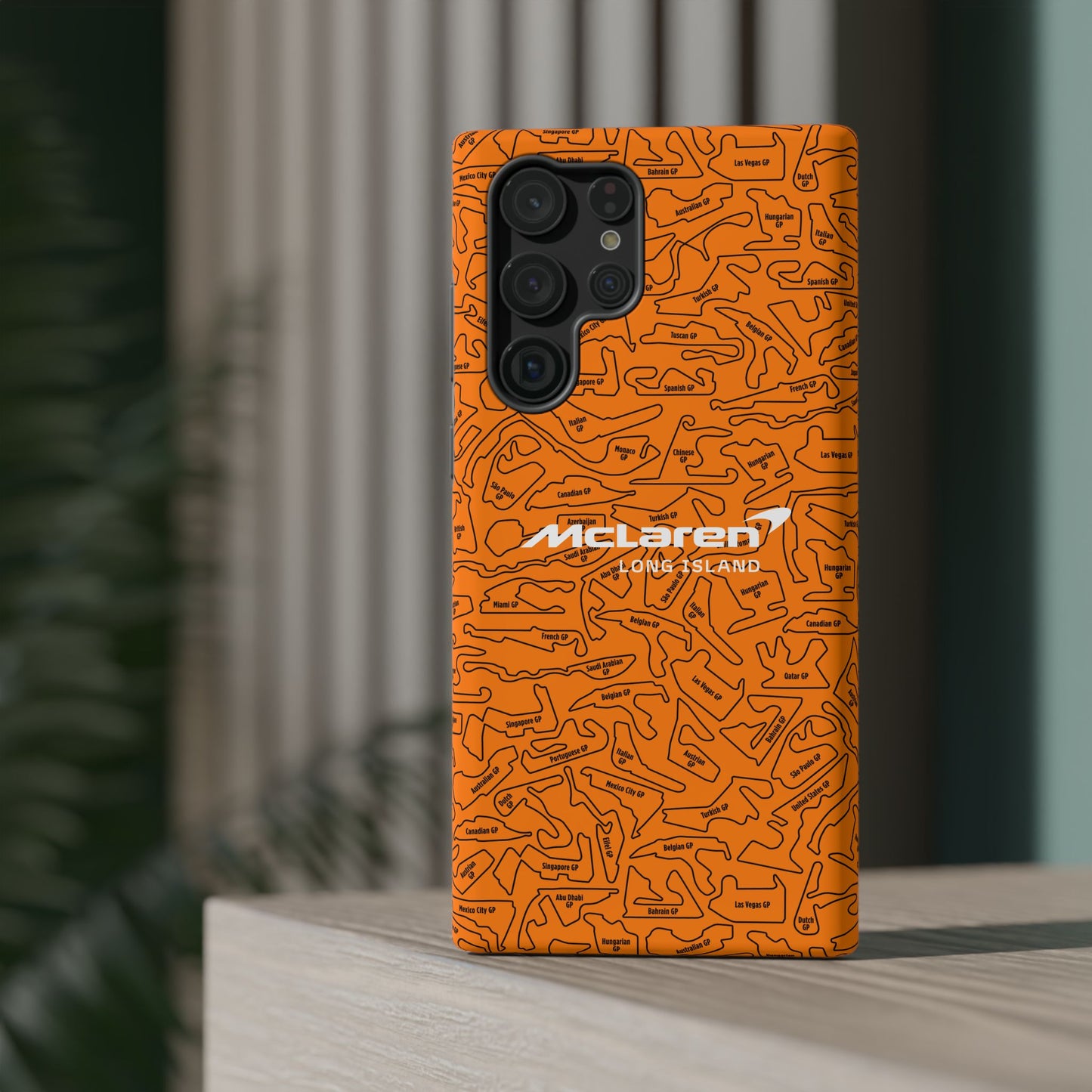 McLaren Long Island F1 race Track Inspired Impact-Resistant Phone Case