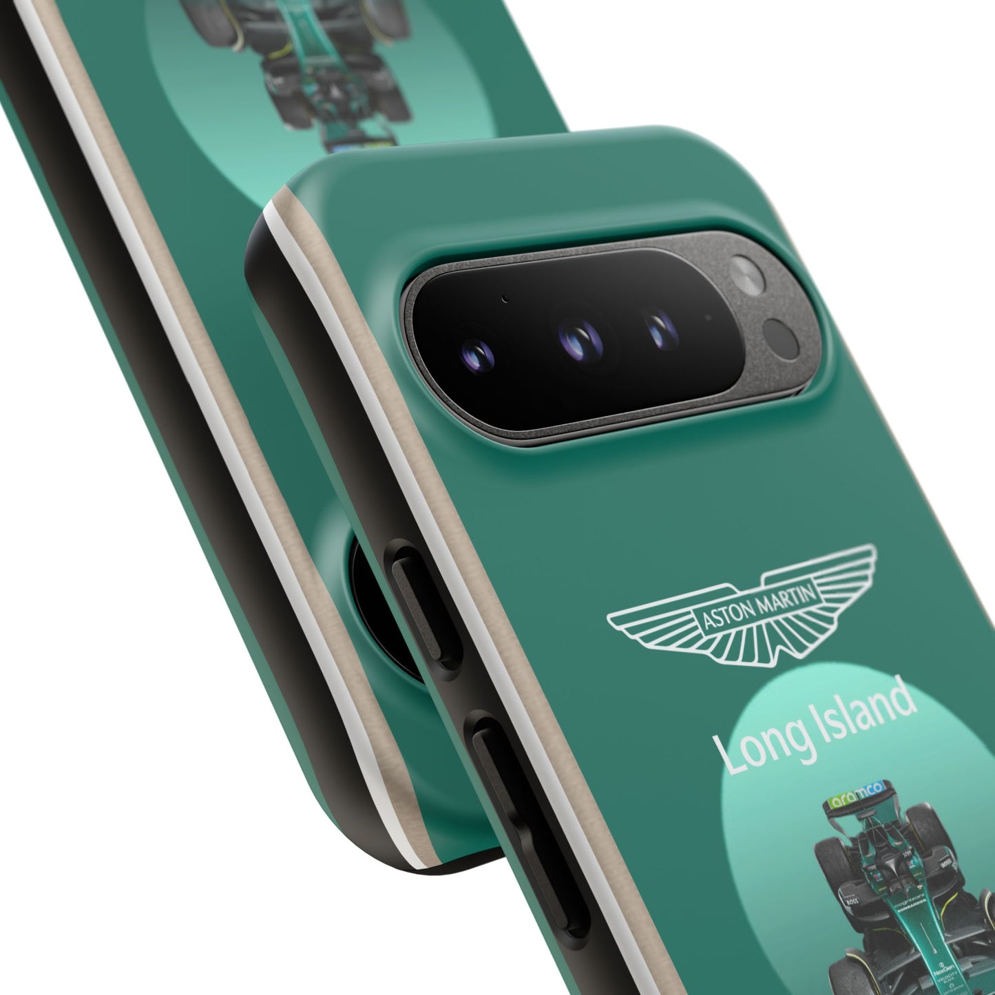 Aston Martin Long Island Formula 1 inspired Impact-Resistant Phone Case - Sleek & Stylish