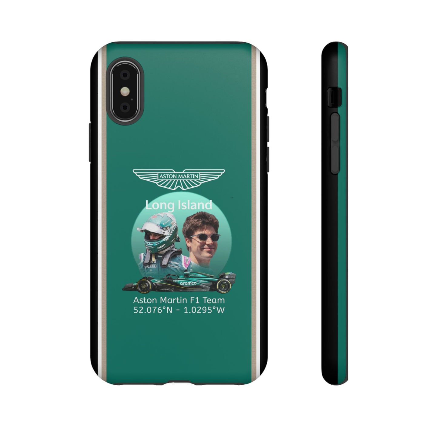 Aston Martin Long Island F1 inspired Lance Stroll Impact-Resistant Phone Case - Sleek & Stylish